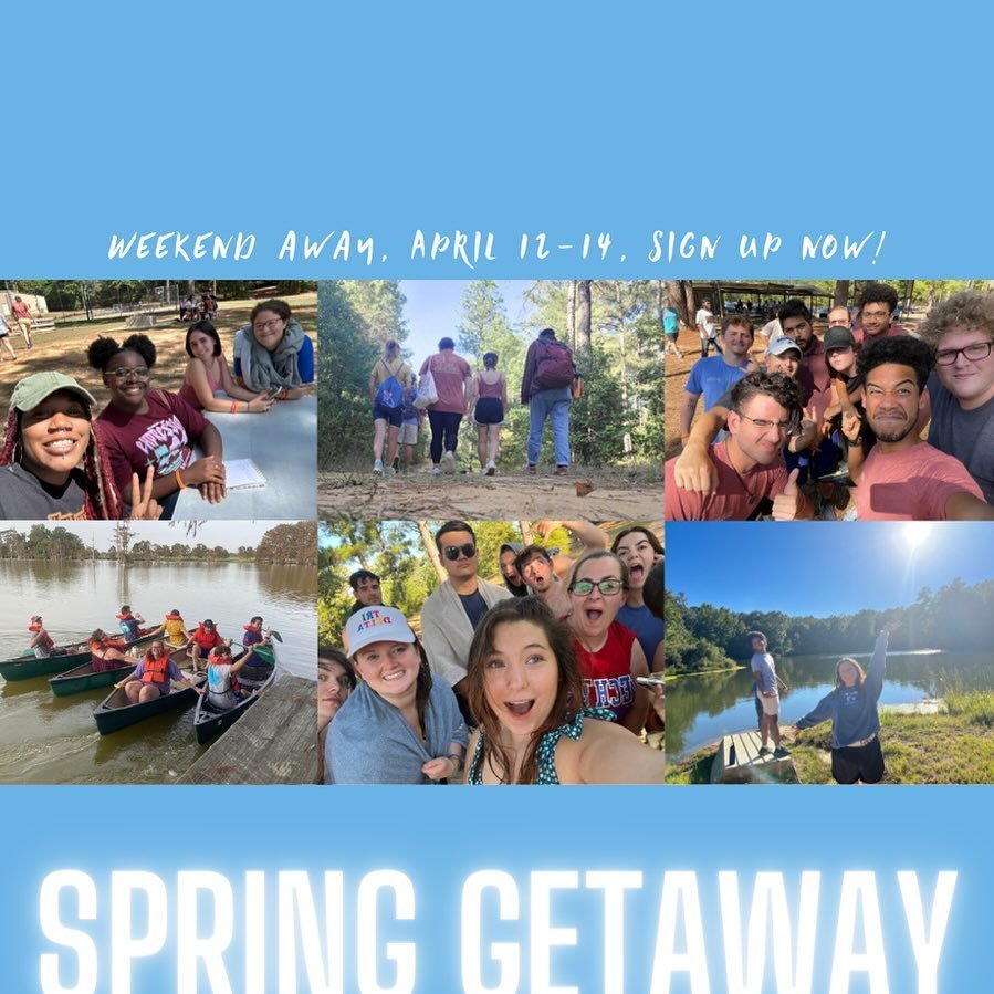 This weekend !! ☀️🛶

There&rsquo;s still time to sign up for a nice weekend getaway with us April 12-14. 
Everyone is invited to Spring Getaway 2024🤩

✨Link to sign up on the story!