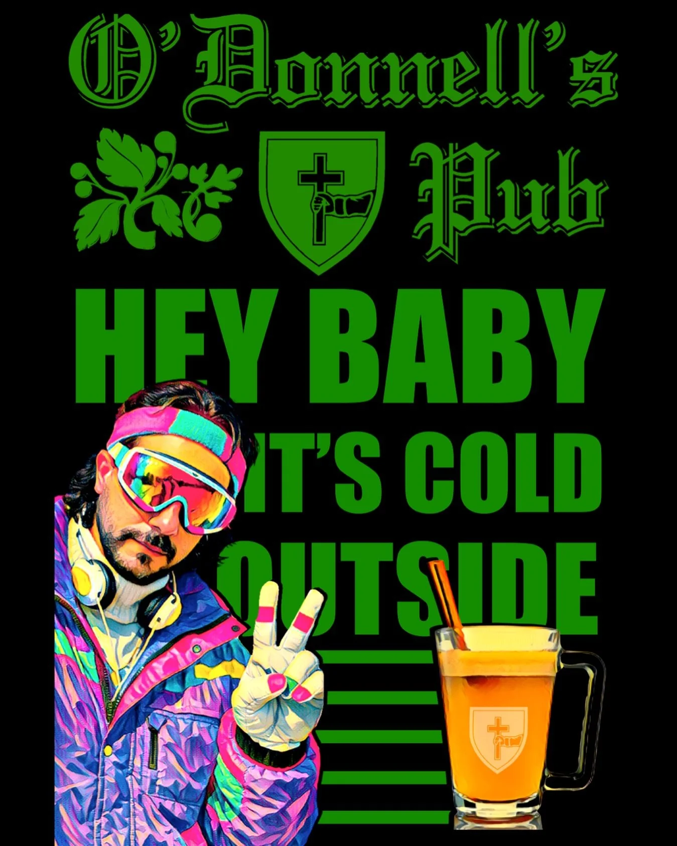 𝙃𝙀𝙔 𝘽𝘼𝘽𝙔, 𝙄𝙏&rsquo;𝙎 𝘾𝙊𝙇𝘿 ❄️ 𝙊𝙐𝙏𝙎𝙄𝘿𝙀
Andy starts pouring at 4 and will be serving up some hot drinks to keep you warm! 
👉 Bourbon 🥃 Hot Toddy&rsquo;s 
👉 Spiced Rum Hot 🍎 Cider
👉 Rumple 🌬️ Hot Cocoa
➖☘️➖
O&rsquo;Donnell&rsqu