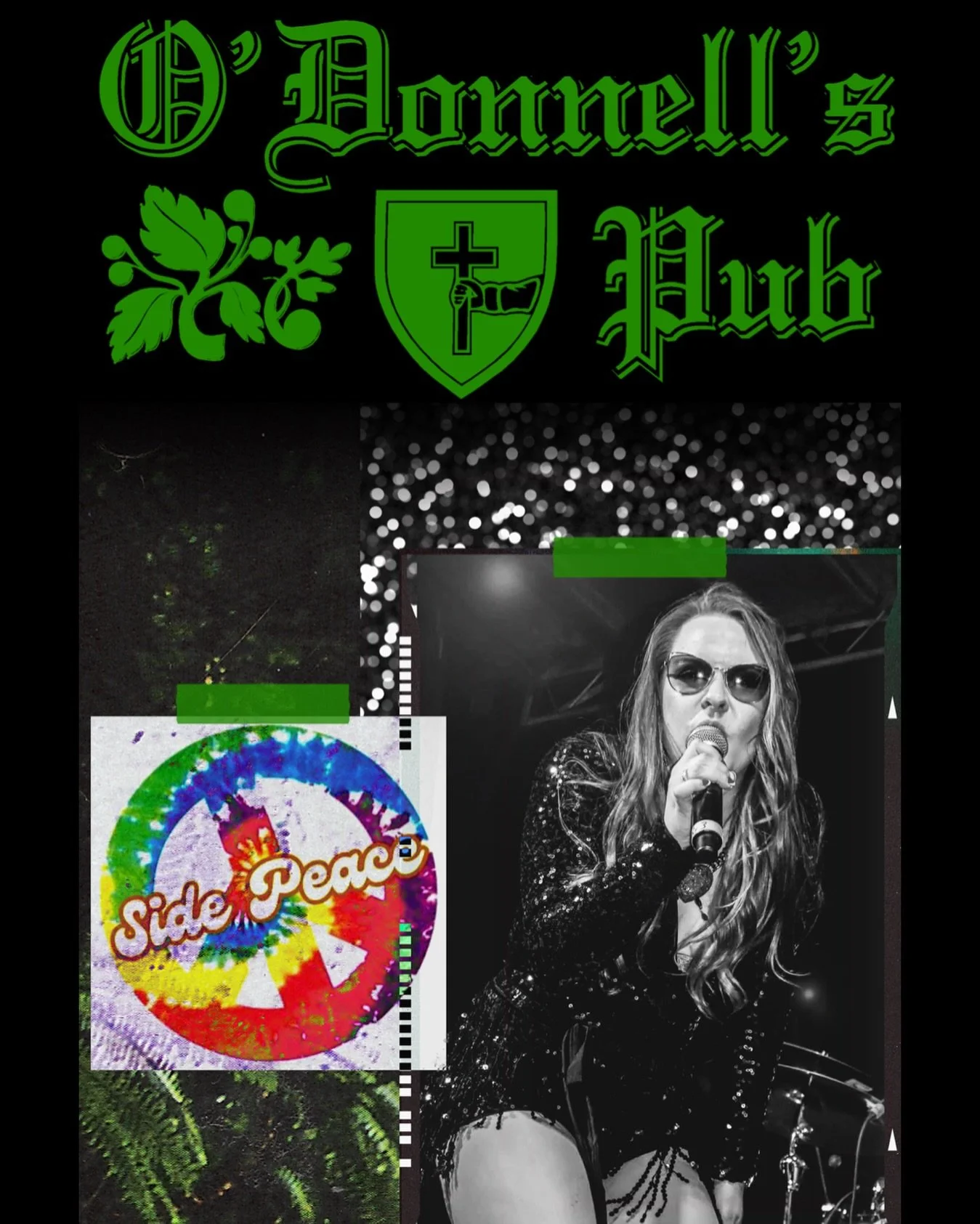 𝙇𝙄𝙑𝙀 ‼️ 𝙁𝙍𝙄𝘿𝘼𝙔 𝙉𝙄𝙂𝙃𝙏
⏰ 9:30PM 
𝗠𝗨𝗦𝗜𝗖: @side_peace_band 
📸: Roxy Original Photography
➖➖➖➖
☘️ O&rsquo;Donnell&rsquo;s Pub, in the heart of downtown Southern Pines, features a Full Bar with 16 Rotating Taps, Open Mic Night, Karaoke