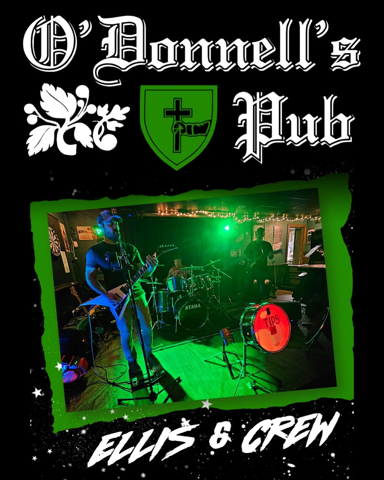 𝙇𝙄𝙑𝙀 ‼️ 𝙁𝙍𝙄𝘿𝘼𝙔 𝙉𝙄𝙂𝙃𝙏
⏰ 9:30PM 
𝗠𝗨𝗦𝗜𝗖: Ellis &amp; Crew
➖➖➖➖
☘️ O&rsquo;Donnell&rsquo;s Pub, in the heart of downtown Southern Pines, features a Full Bar with 16 Rotating Taps, Karaoke, and Weekly Live Music #southernpines #odonnel