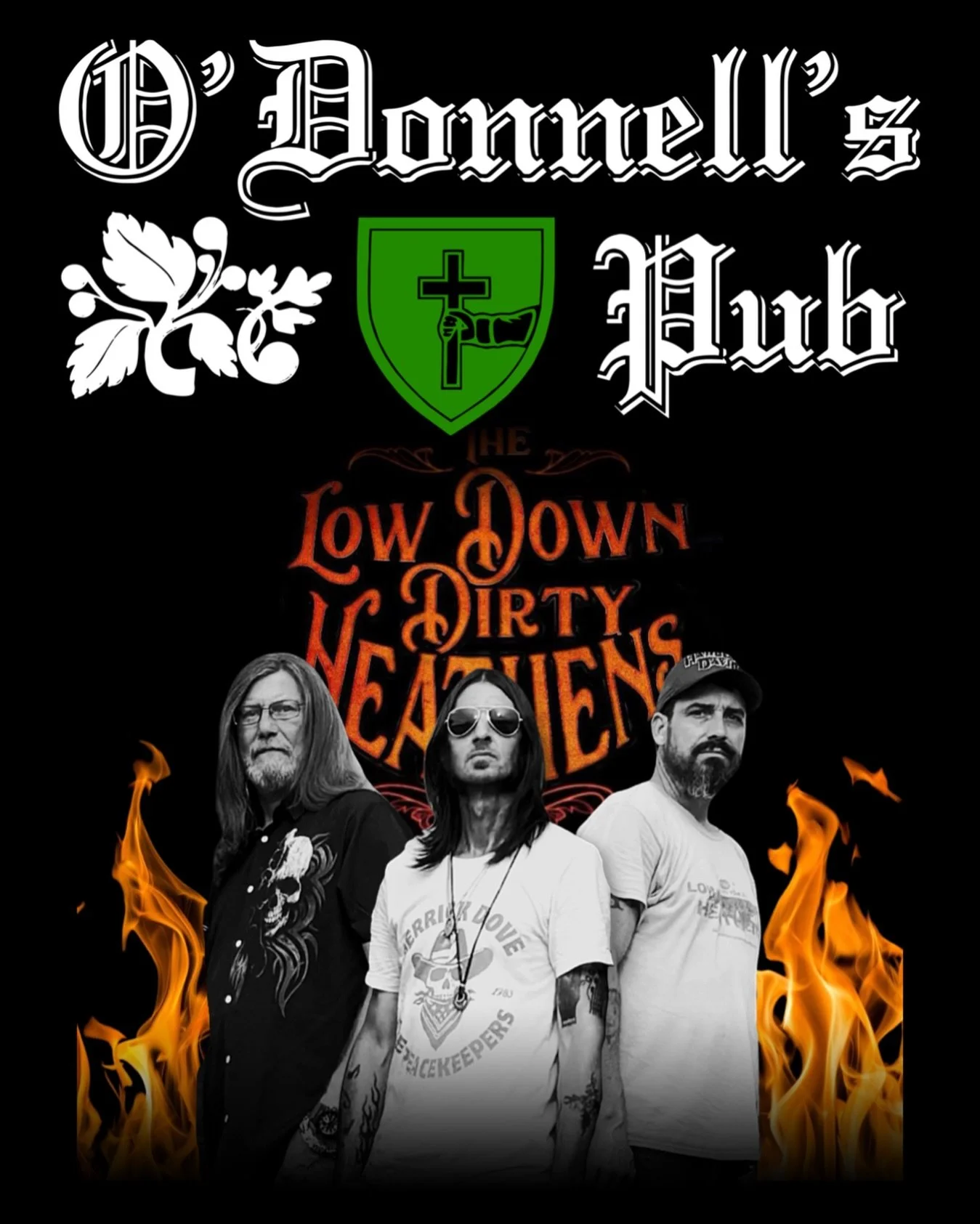 𝙇𝙄𝙑𝙀 ‼️ 𝗦𝗔𝗧 𝗡𝗜𝗚𝗛𝗧 
⏰ 9:30PM 
𝗠𝗨𝗦𝗜𝗖: @lowdowndirtyheathenslive 
➖➖➖➖
☘️ O&rsquo;Donnell&rsquo;s Pub, in the heart of downtown Southern Pines, features a Full Bar with 16 Rotating Taps, Karaoke, and Weekly Live Music #southernpines #od