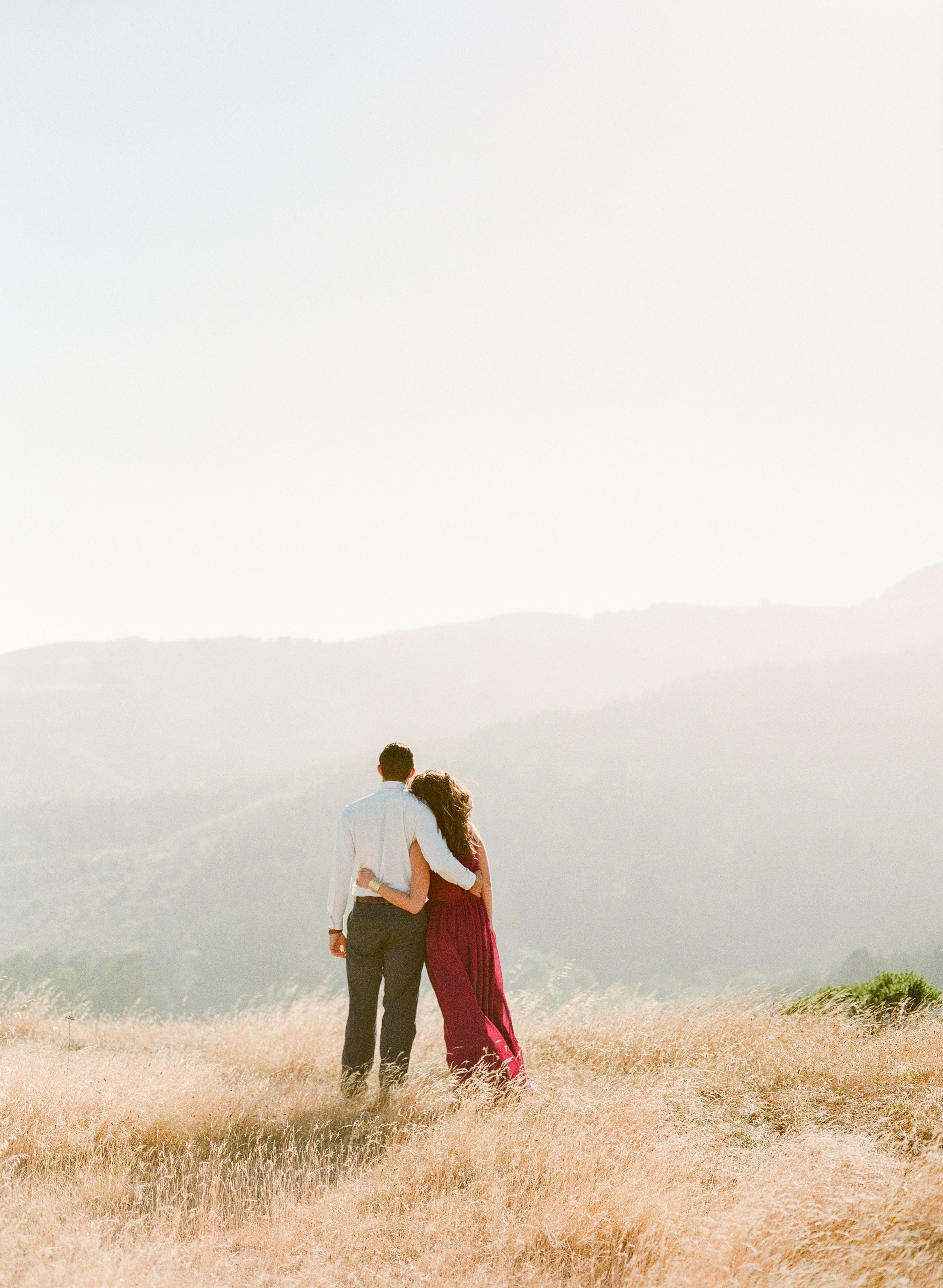 California hillside engagement session location by luxury wedding photographer Amanda Watson