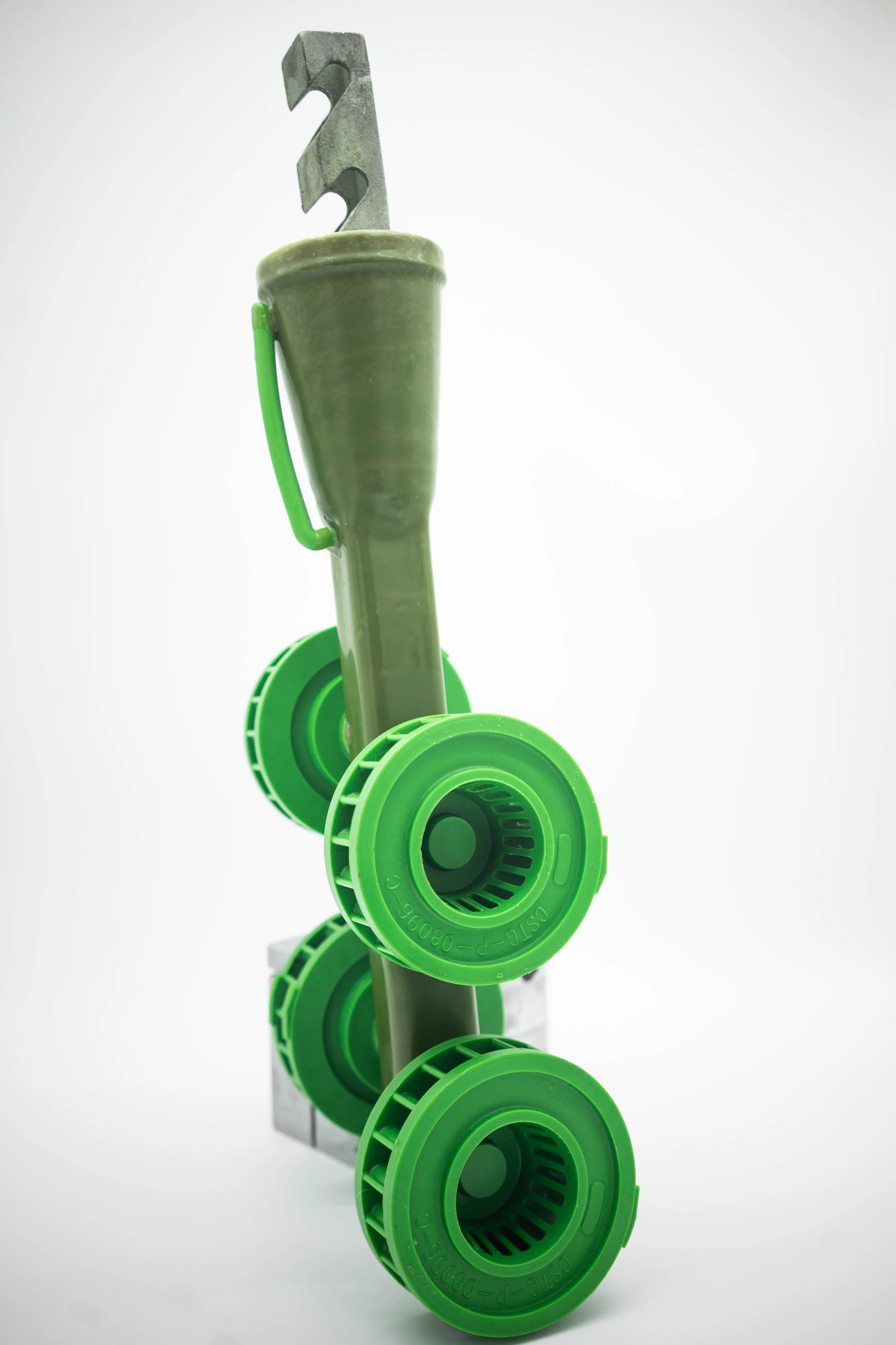 Wax patterns and a tree as an example of the investment casting process.