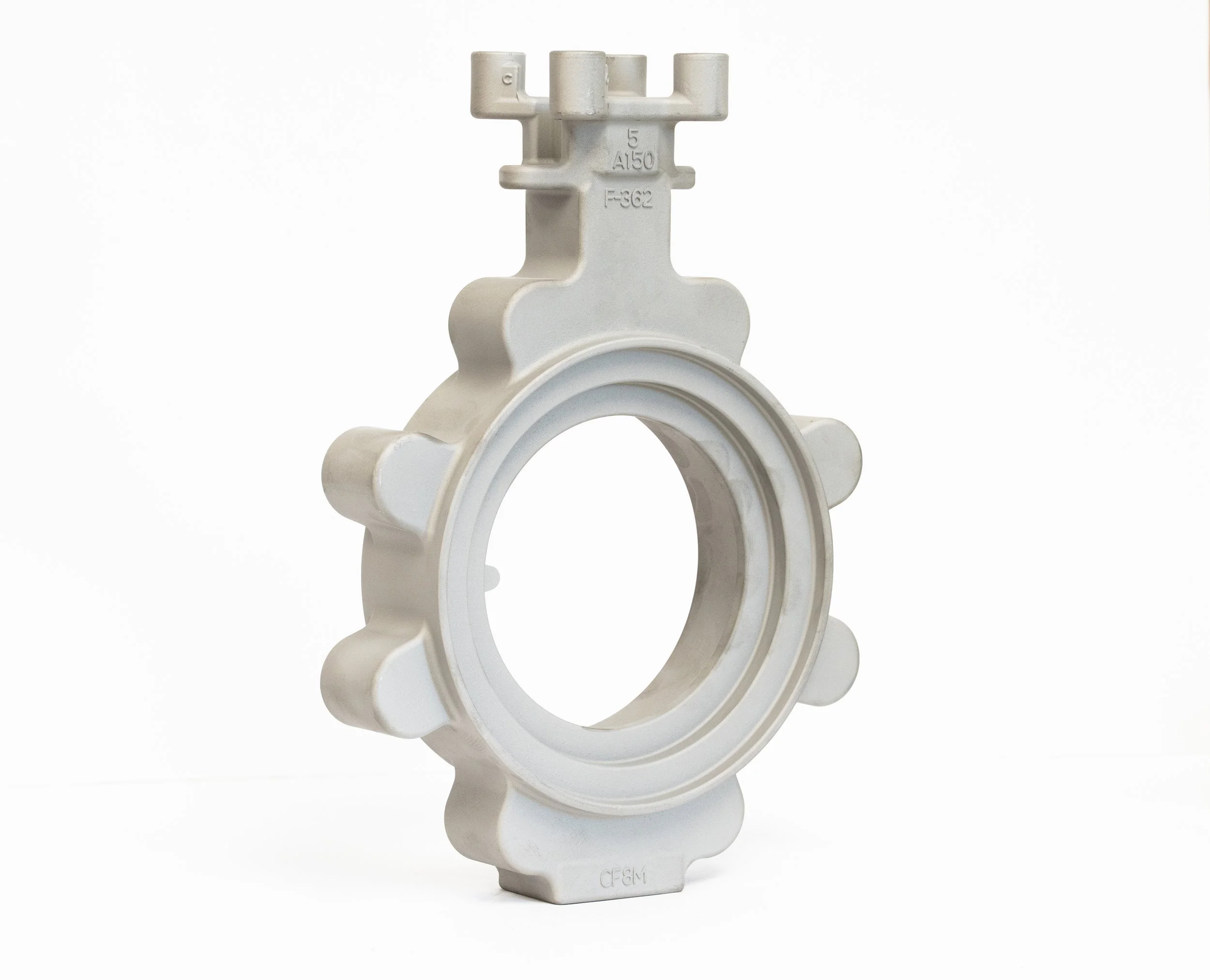 A 316 Stainless Steel investment cast valve.
