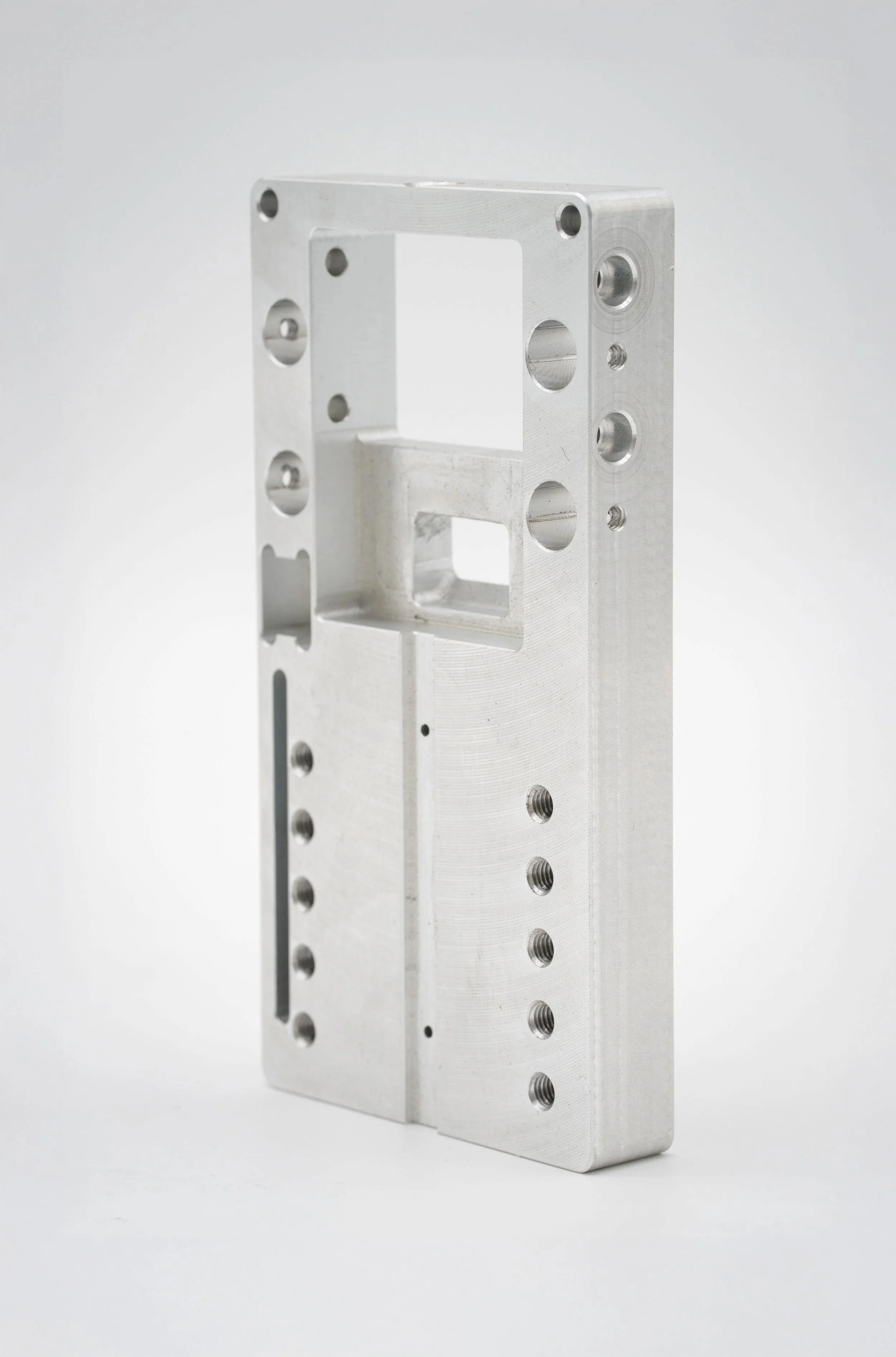 An aluminum part produced by IPC Machining