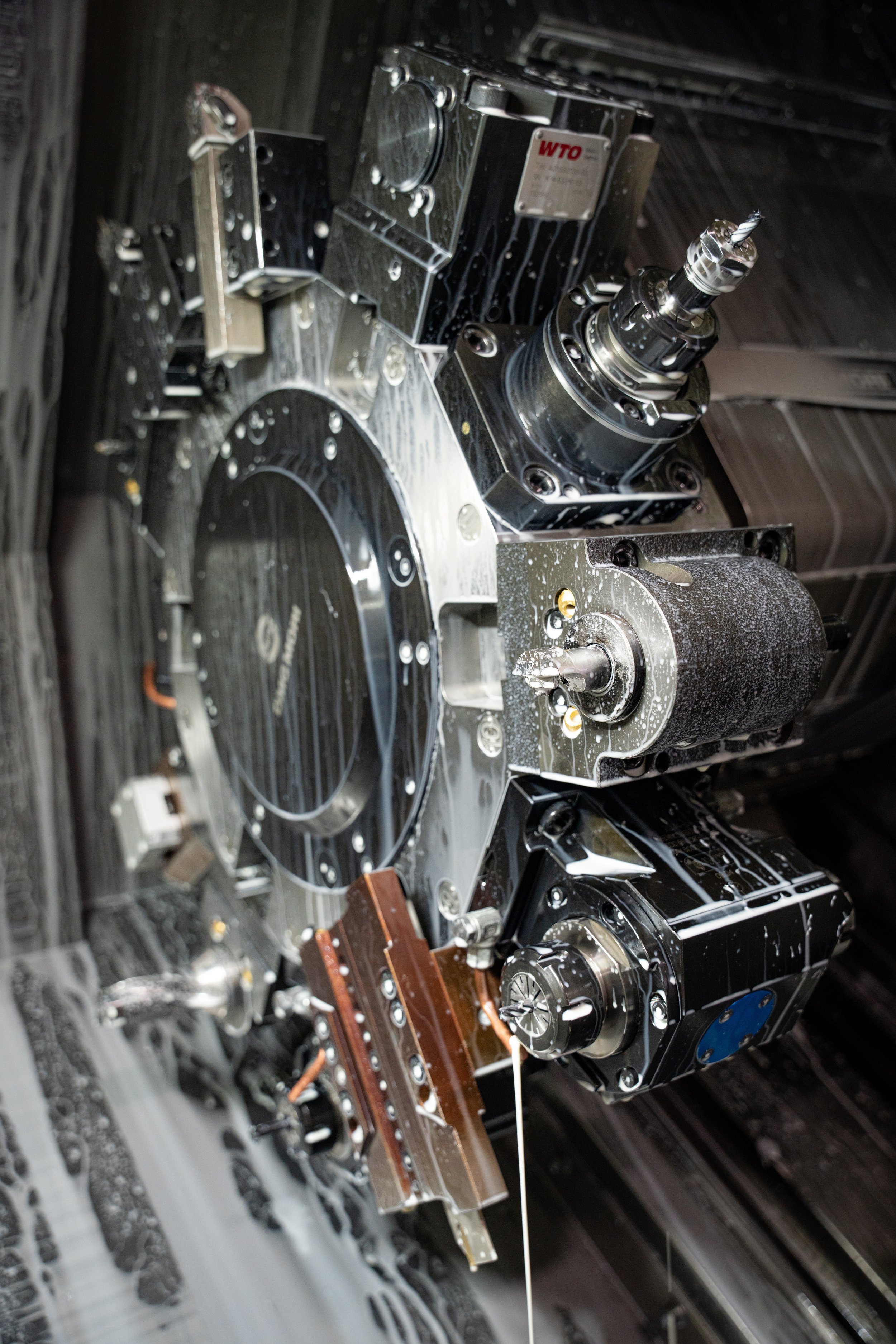 A tooling wheel inside of IPC Machinings DMG Mori equipment