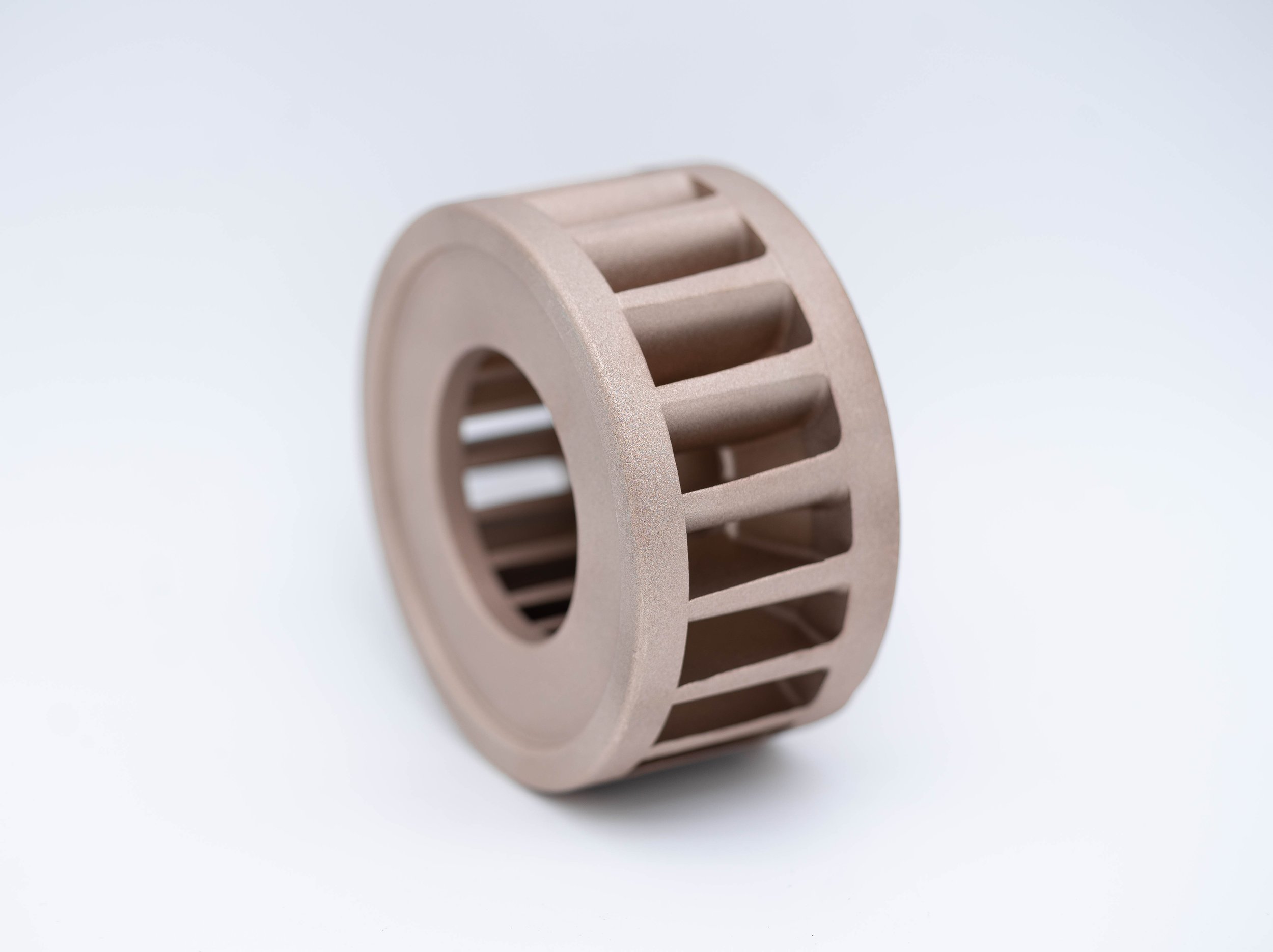 A silicon bronze investment casting part used in pumps and valves.