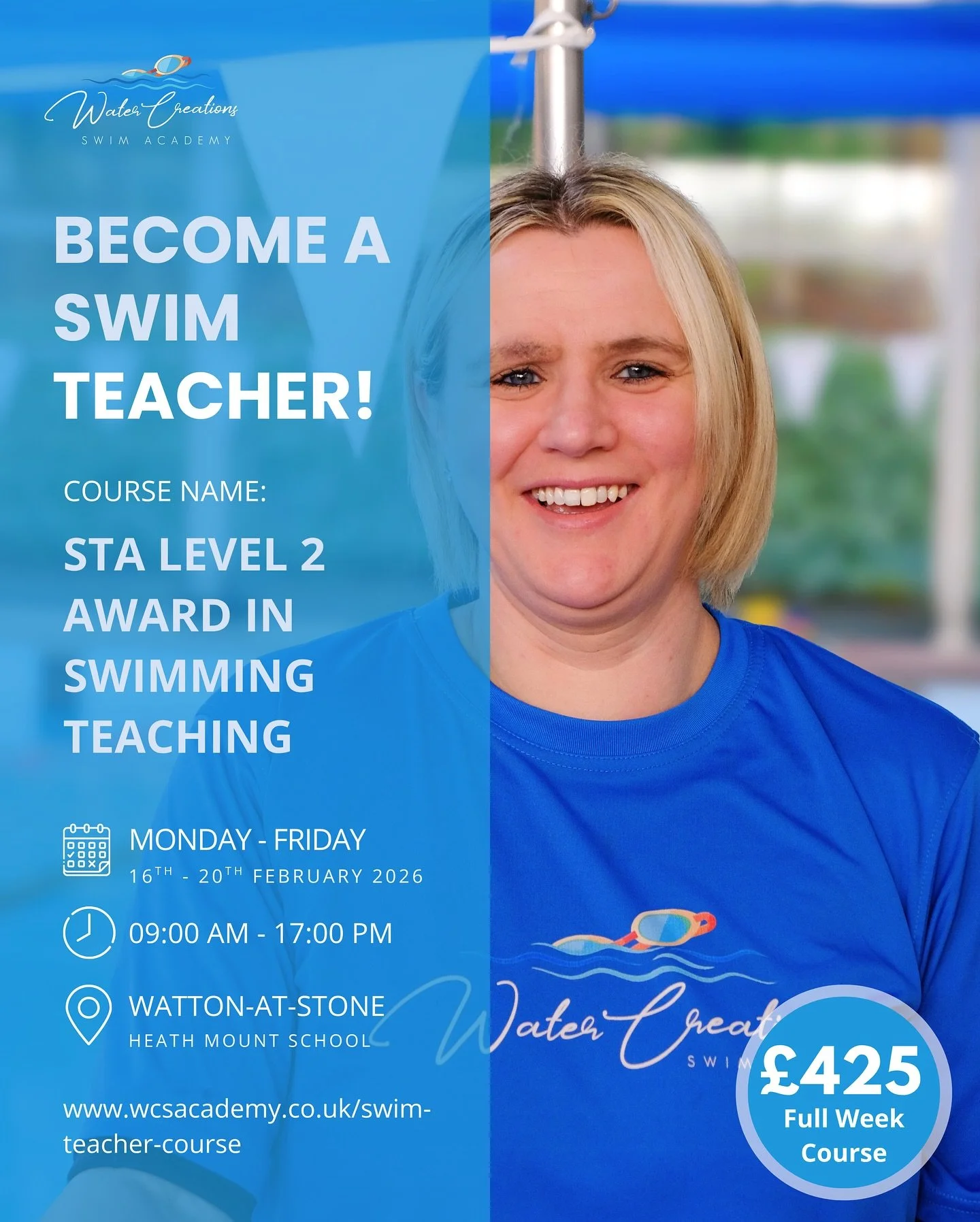 π« Dreaming of a career that truly makes a difference?
If you love the water and enjoy helping others, this is your chance to turn that passion into something meaningful and rewarding. 
Take the first step towards becoming a qualified swimming teac