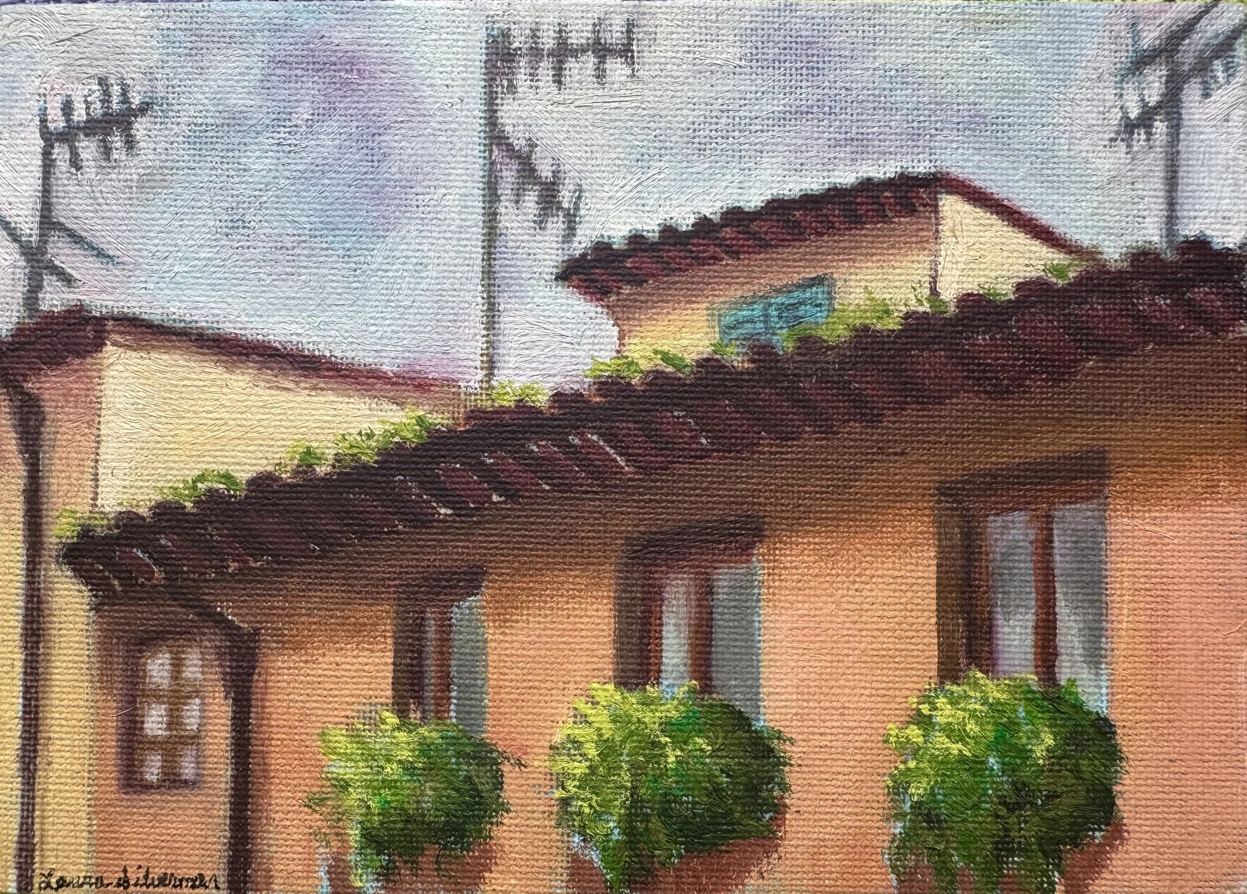 Window Planters, 5 x 7 inches, Oil on Canvas Board