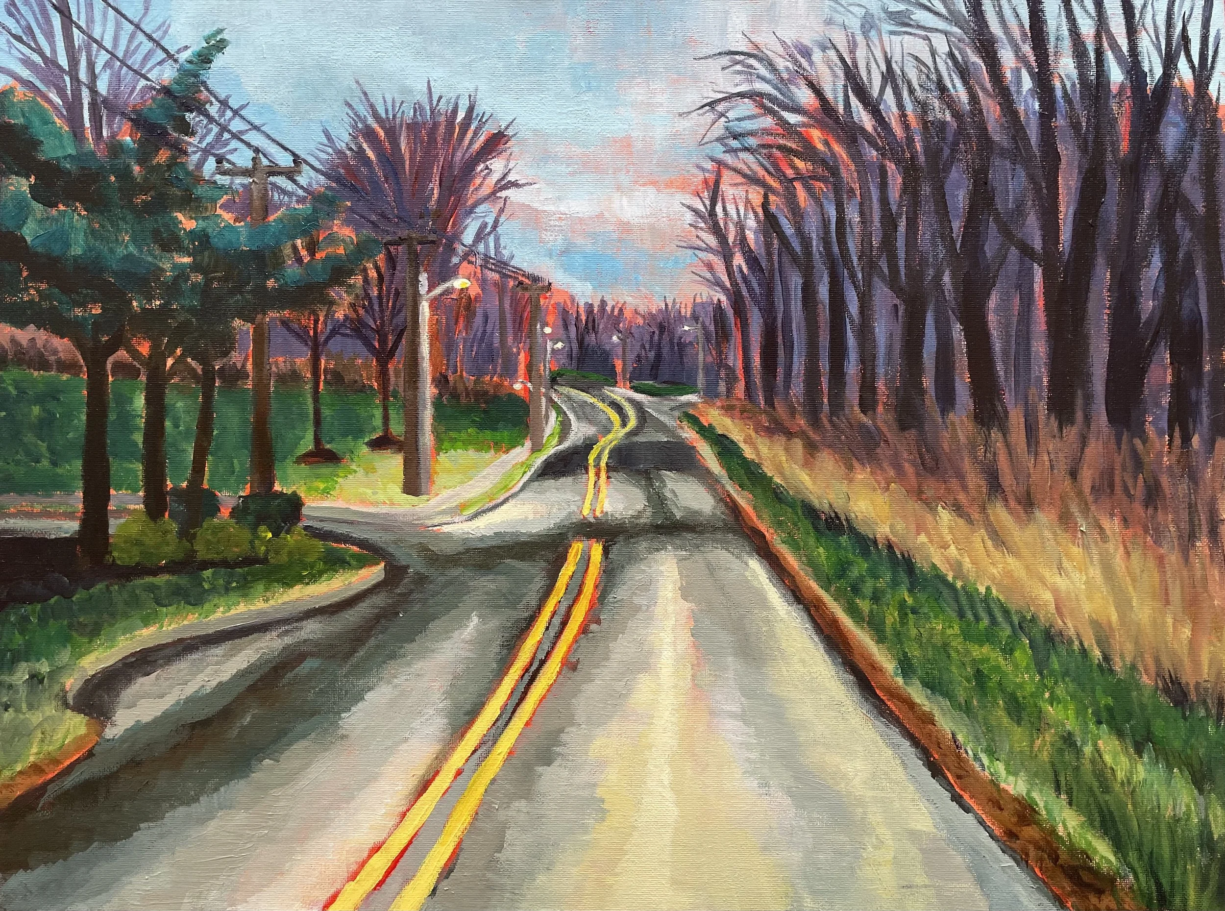 On My Way, 16 x 20 inches, Acrylic on Canvas, 2021