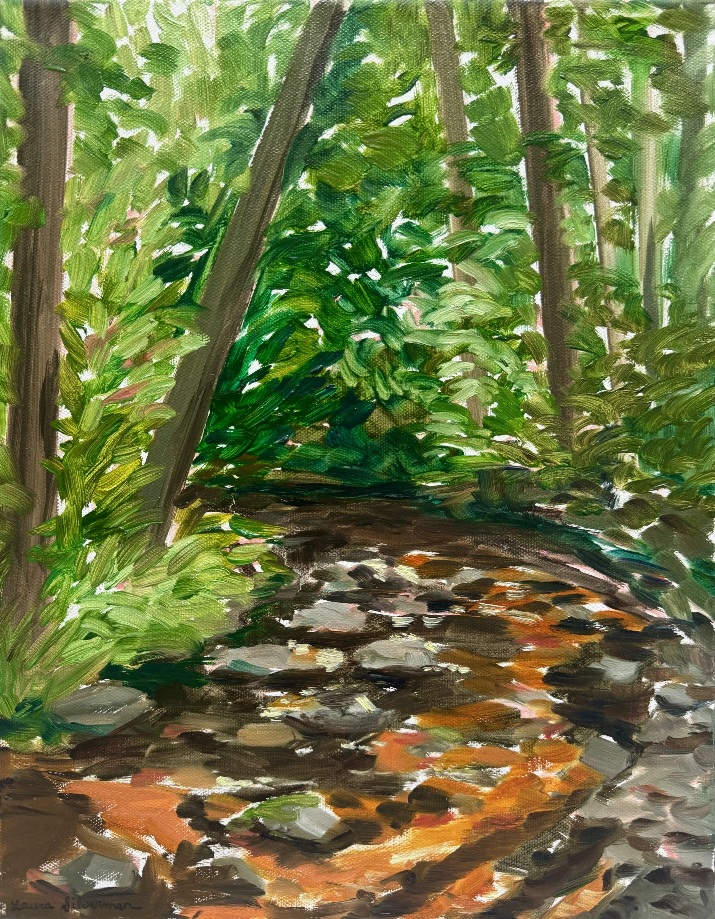 The Same Stream, 11 x 14 inches, Oil on Canvas, 2024