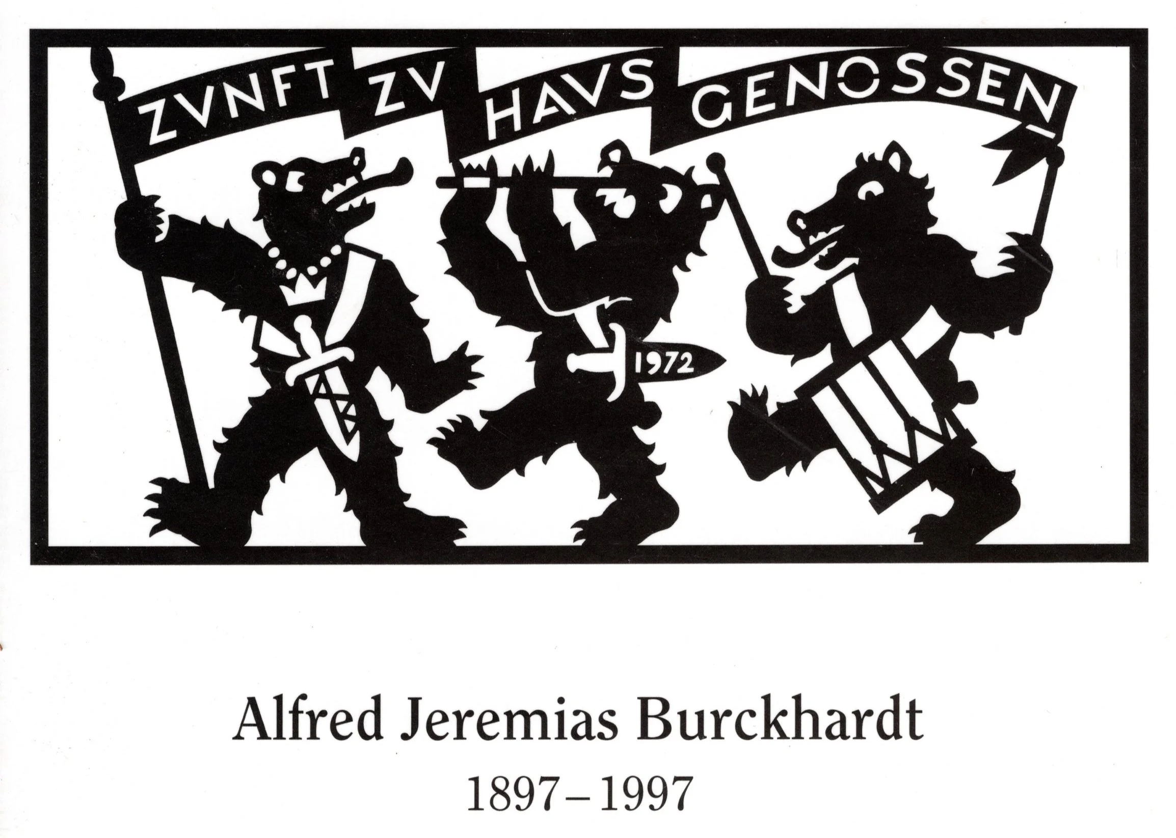 1933 - 1974 Zeichnungen und Schüttelreime für E.E. Zunft zu Hausgenossen