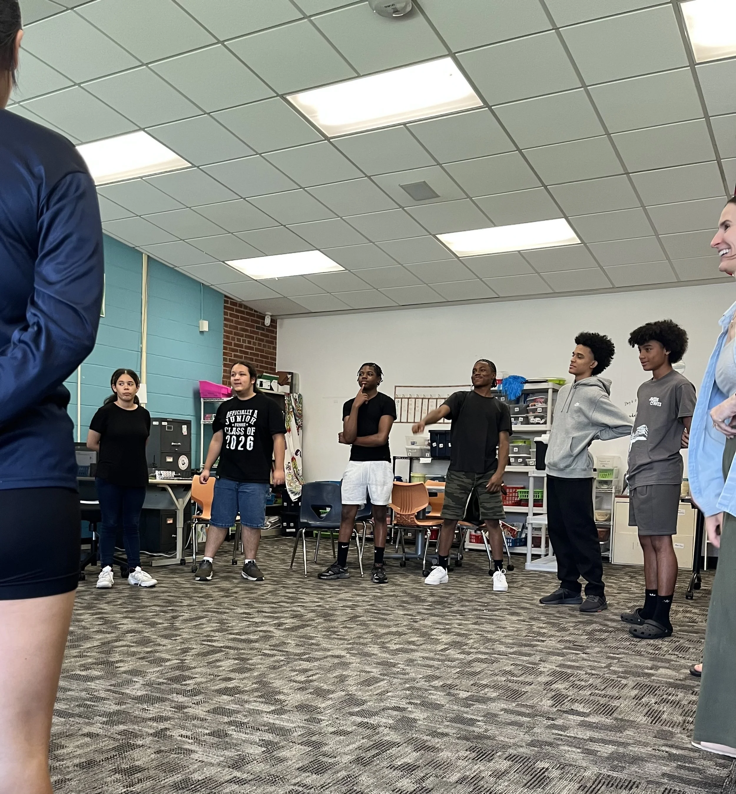  Getting ready for the Shakespeare production of the summer: The Comedy of Errors. 