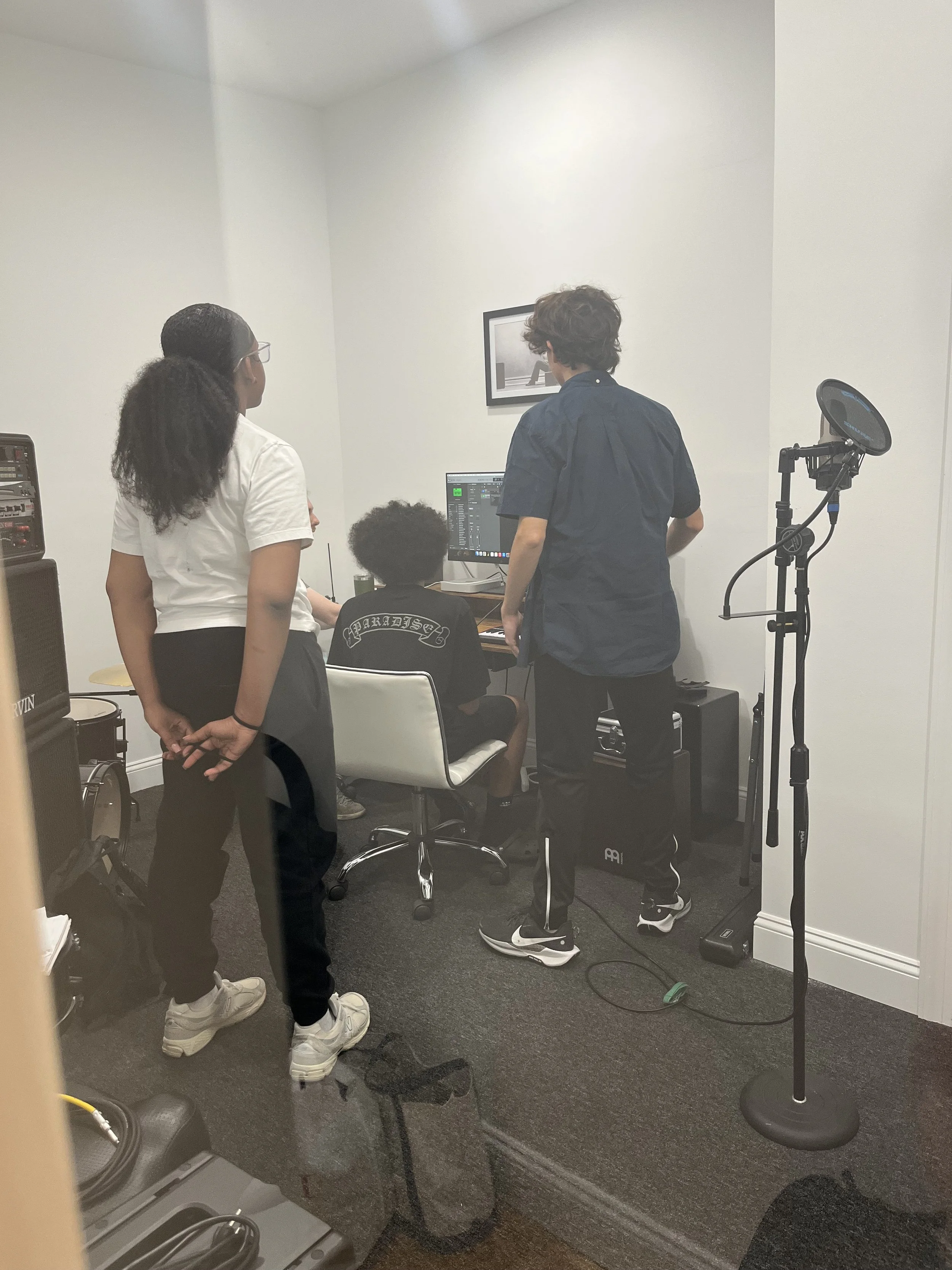 New this year to our afternoon schedule were lessons in music producing at Green Room Music.