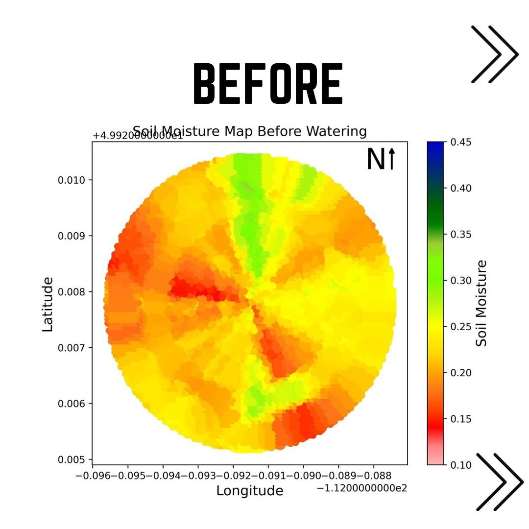 Swipe for the Before and After field maps using our Fully Automated VRI technology. 💦 🌾 | Contact us today for more information. 
.
.
. 
#redirain #VRItechnology #ai #aiagriculture #irrigation #southernalbertairrigation #intelirain