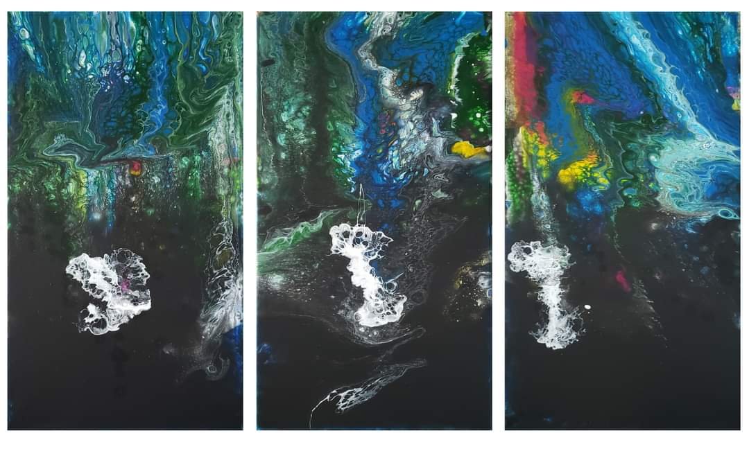 Coming Up
Triptych
Overall 20x36 on Canvas
$875