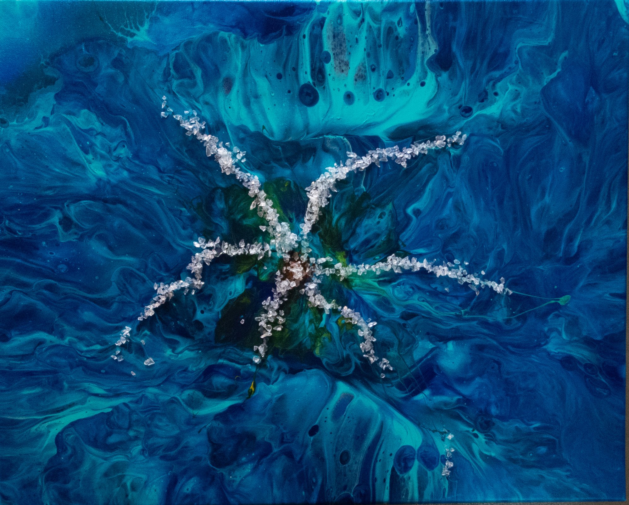 Star - Fish
16x20
Acrylic, Crushed Quartz and Resin
$400