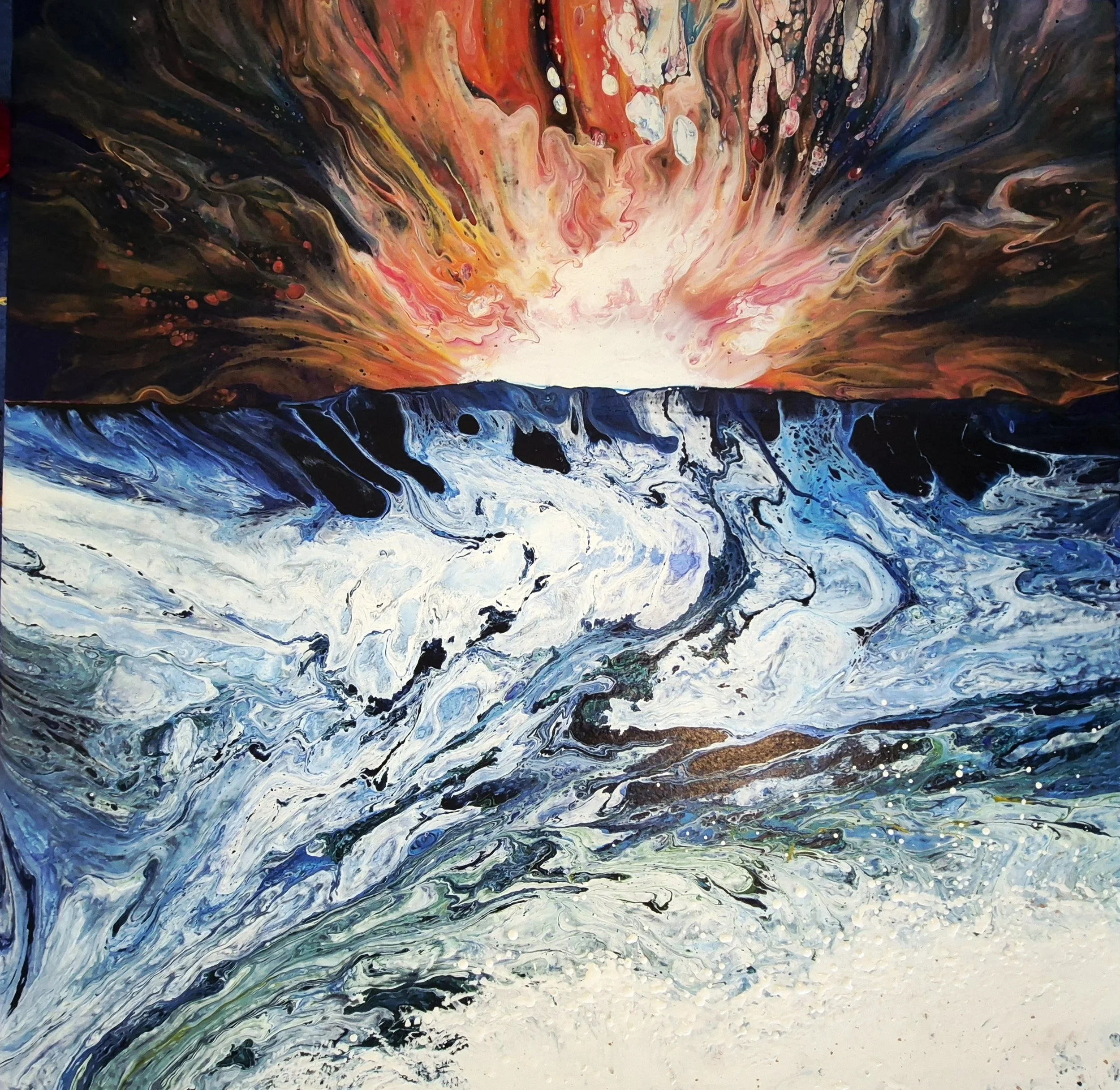Sunset V
24" x 24"
Acrylic  and Resin on Wood