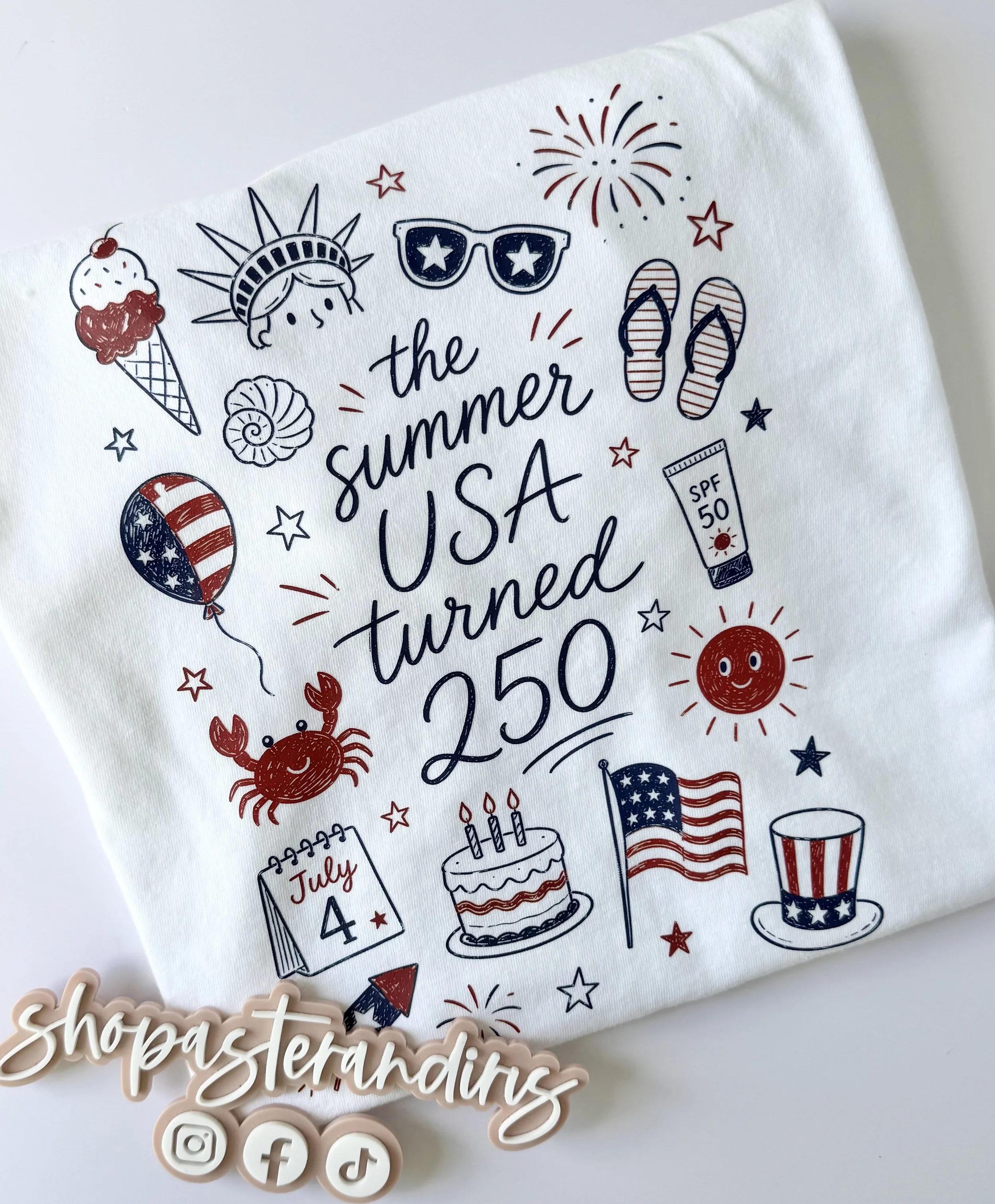 The summer USA turned 250 T-shirt