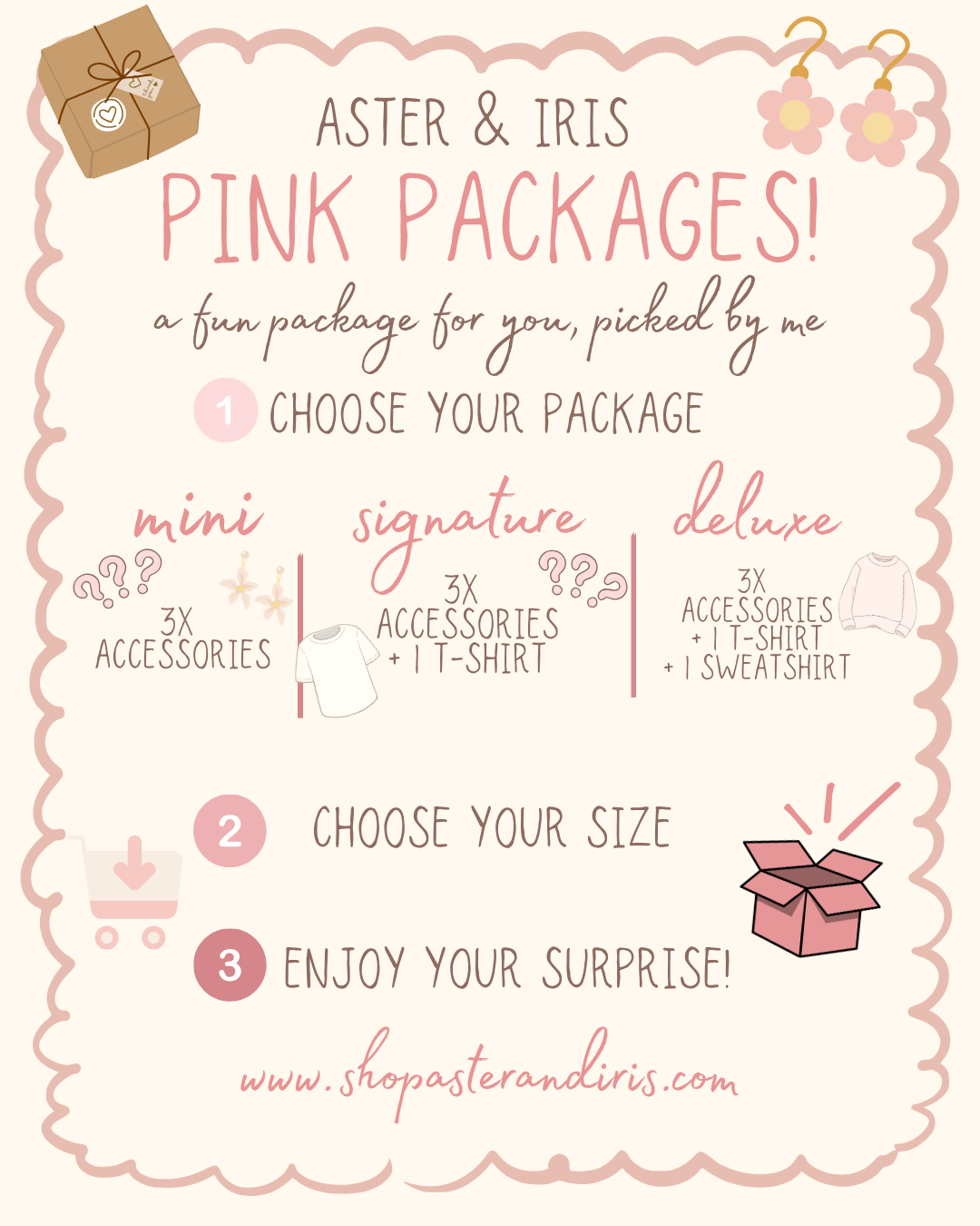 Aster + Iris Pink Package