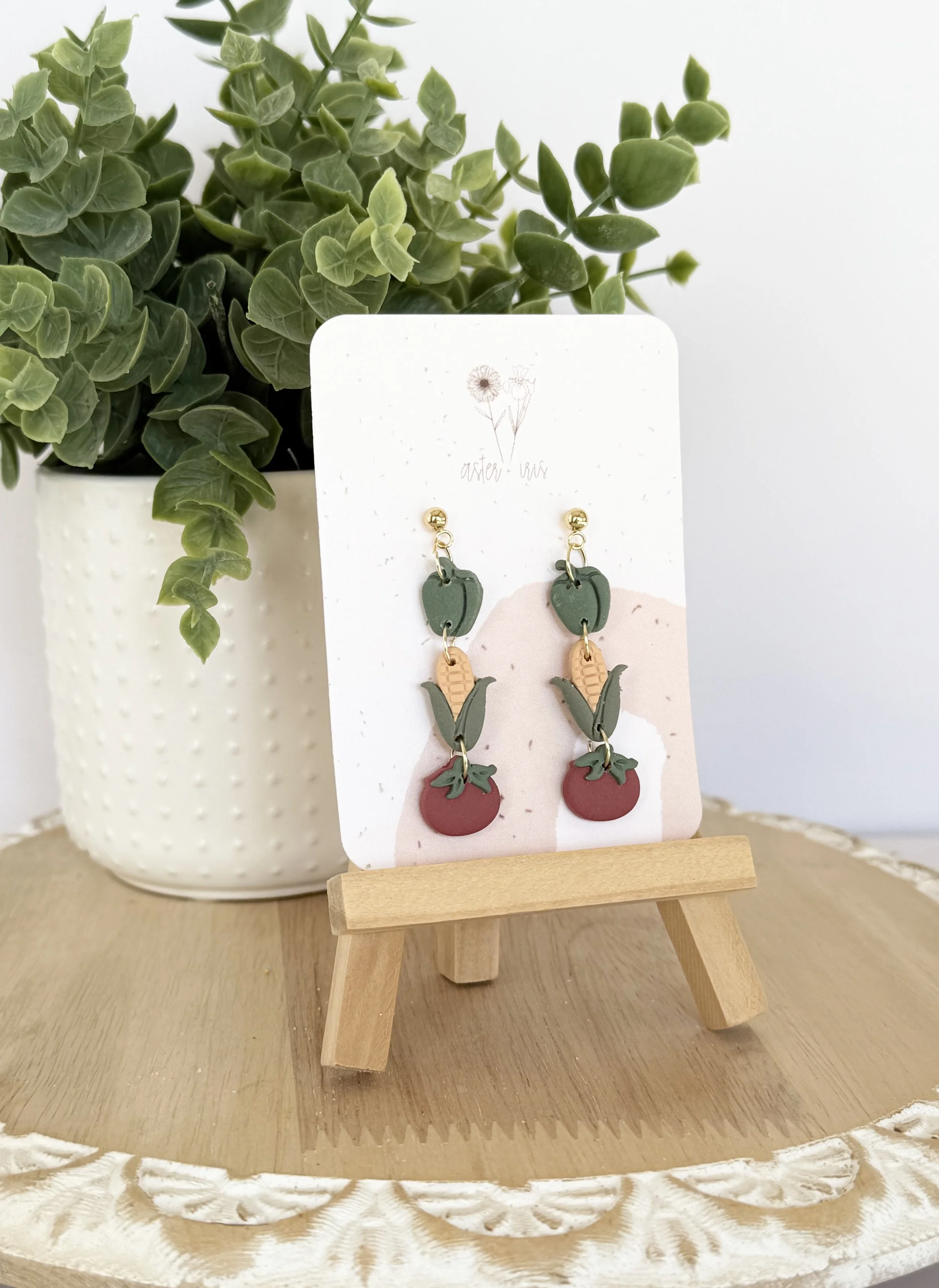 Garden veggie triple dangle