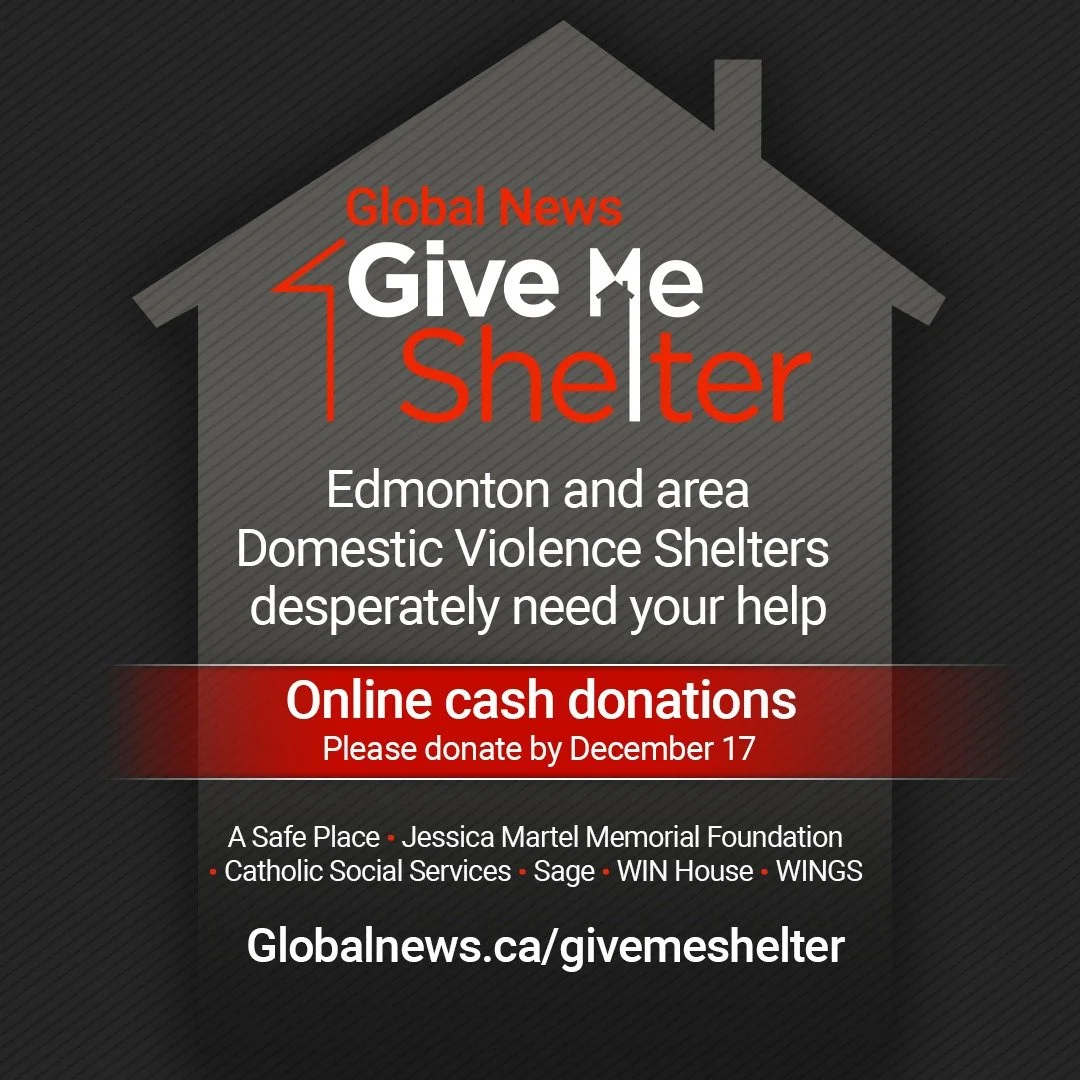 Now through December 17, your generosity helps provide safety, dignity, and hope for women, children, and seniors escaping domestic violence in Edmonton and area.

How to give:
&bull; Donate online anytime at www.safefuturesyeg.ca
 or through the Lin