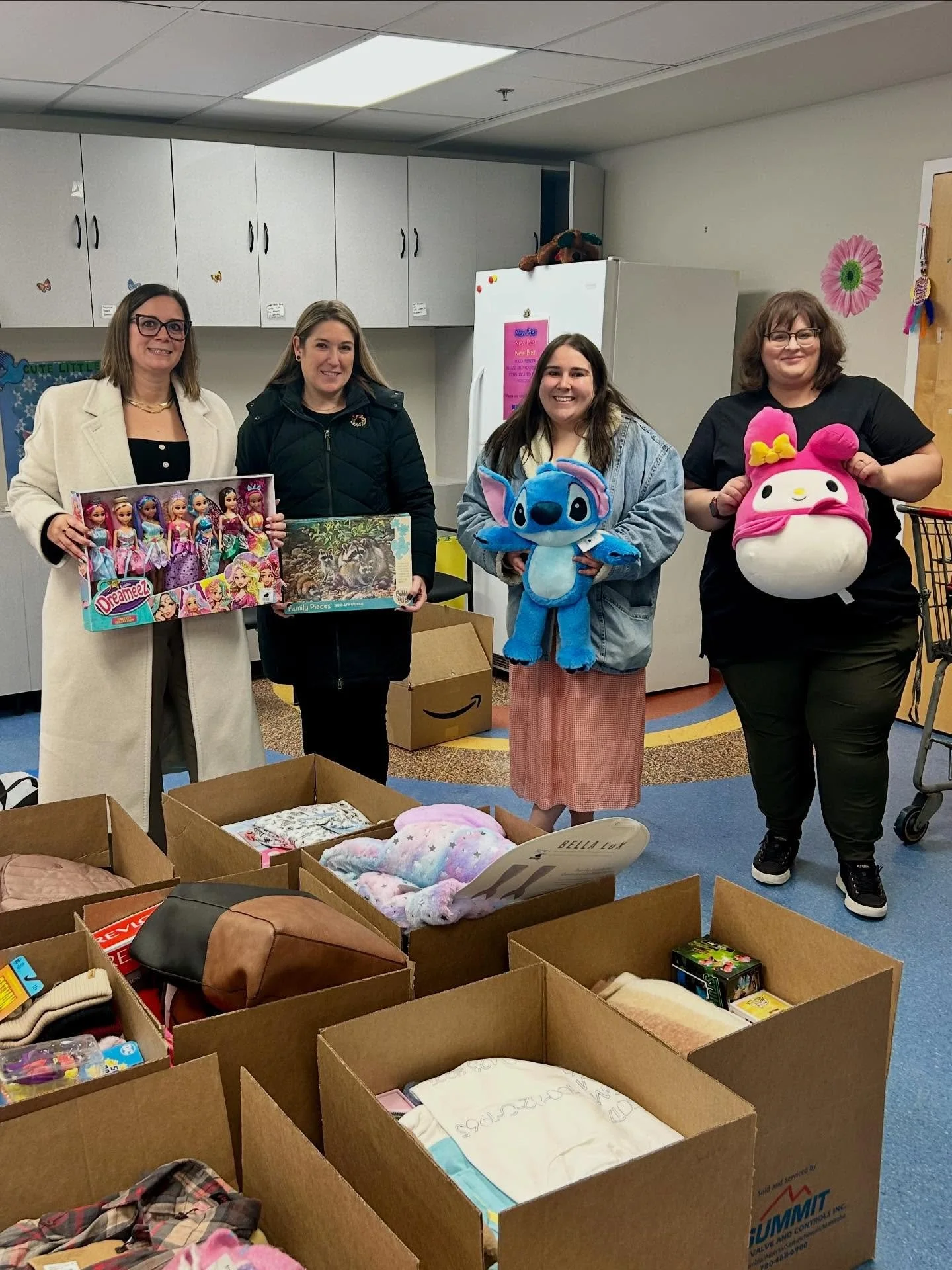 Finding the perfect gifts for teens can be tough, and this season, it mattered more than ever at WINGS.
 
A heartfelt thank you to the teams at Carmela Industries Inc. and Summit Valve and Controls Inc. for donating an incredible collection of teen g