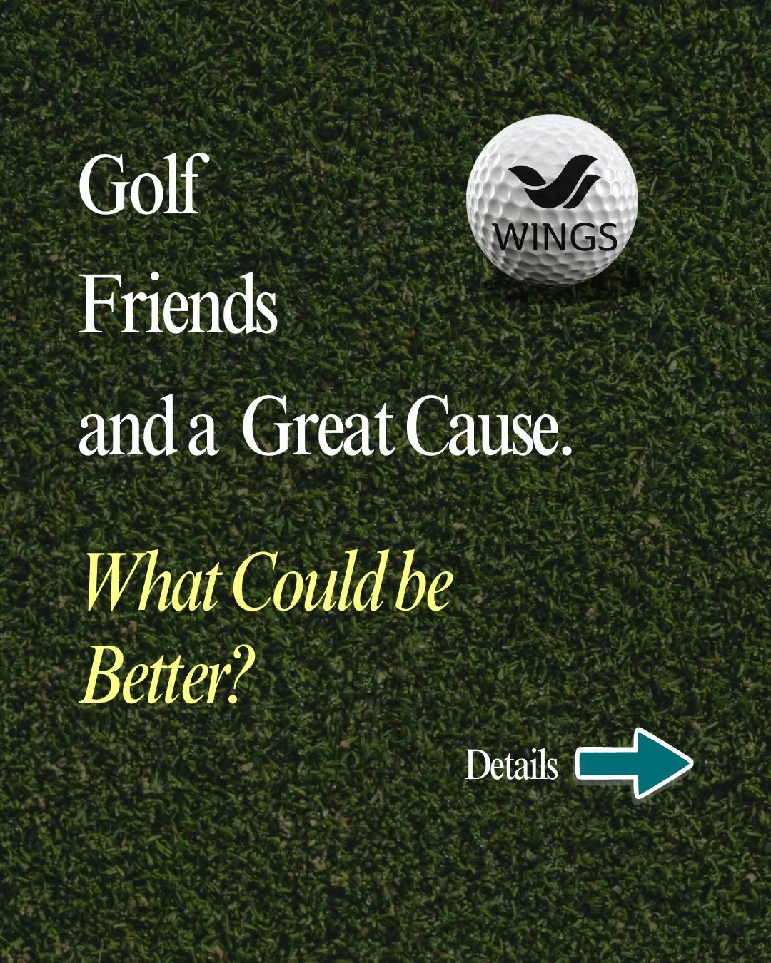 ⛳️ Golf. Friends. A great cause.
 
🎟 Ticket sales close February 22

Get your tickets today: www.wingsofprovidence.ca

 
Swing for WINGS is more than a night out, it is a community coming together to support women and children rebuilding their lives