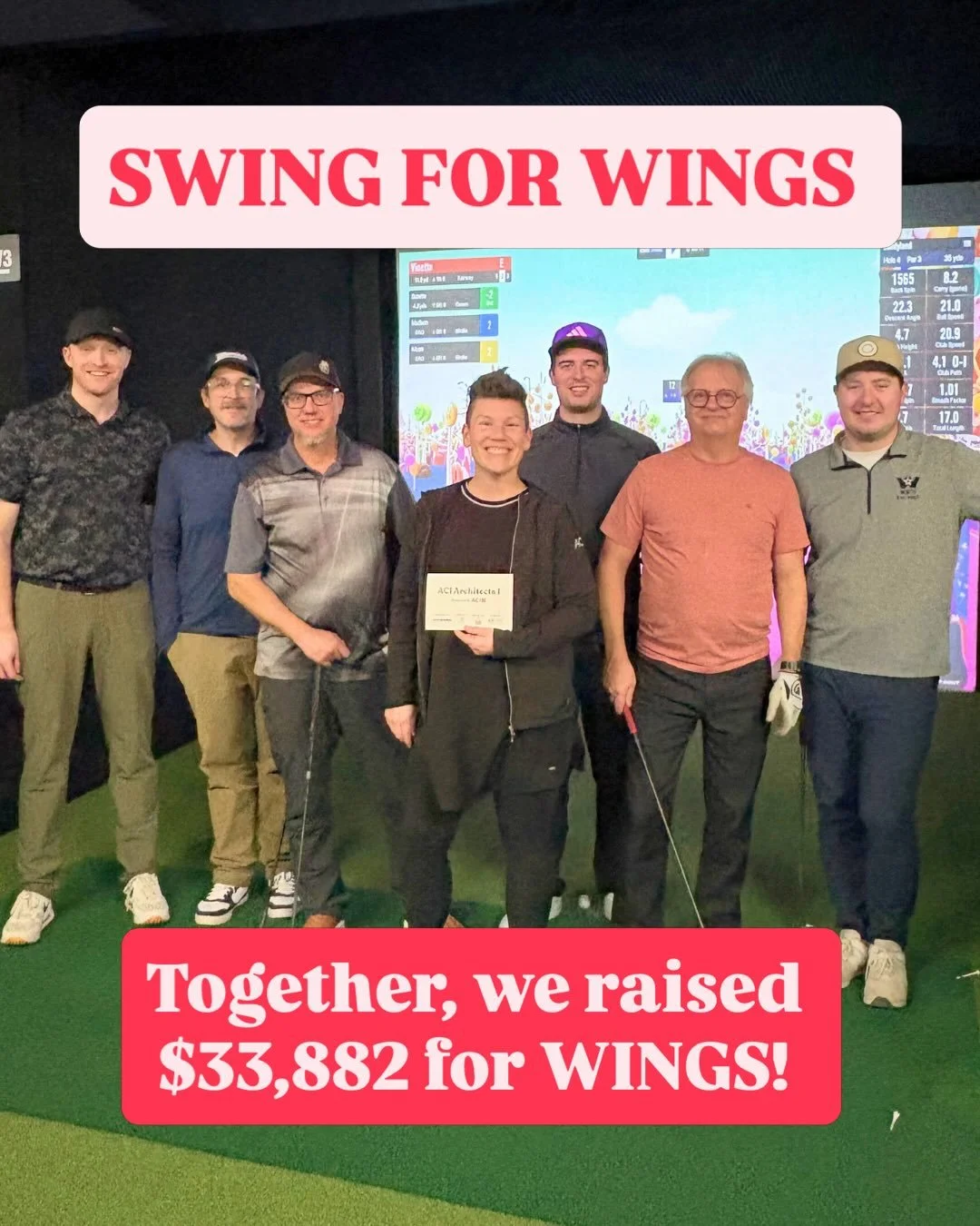 What an incredible evening at Swing for WINGS 2026. ⛳💜

Together, we raised $33,882, with 31 teams and 124 players coming together in support of families rebuilding after domestic violence.

Congratulations to our tournament winners and raffle prize