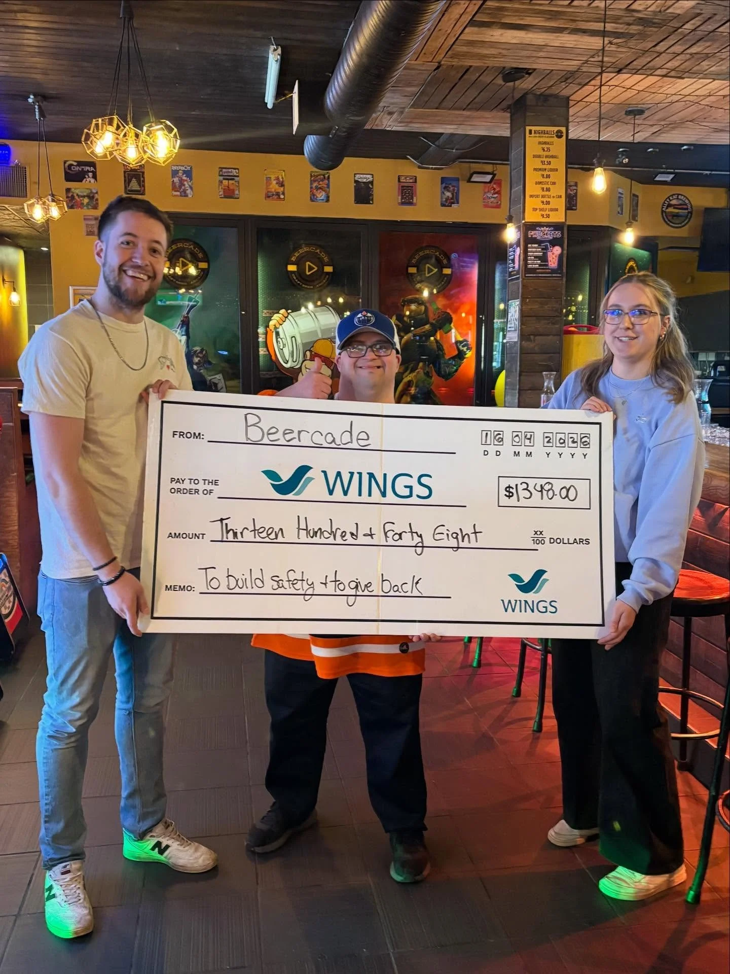 💜🎉 Thank You to @beercadewhyte! 🎉💜

A huge shoutout to the team at Beercade on Whyte Ave for once again supporting Wings through their International Women&rsquo;s Day fundraiser this March!

This year, they raised an incredible $1,348 in support 