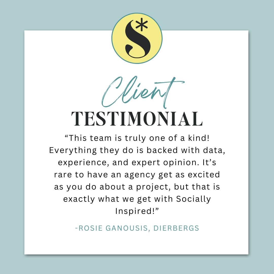 We LOVE hearing feedback from our clients! It's an important part of our hands-on approach to digital marketing. We can't wait to get to know YOU. 💌