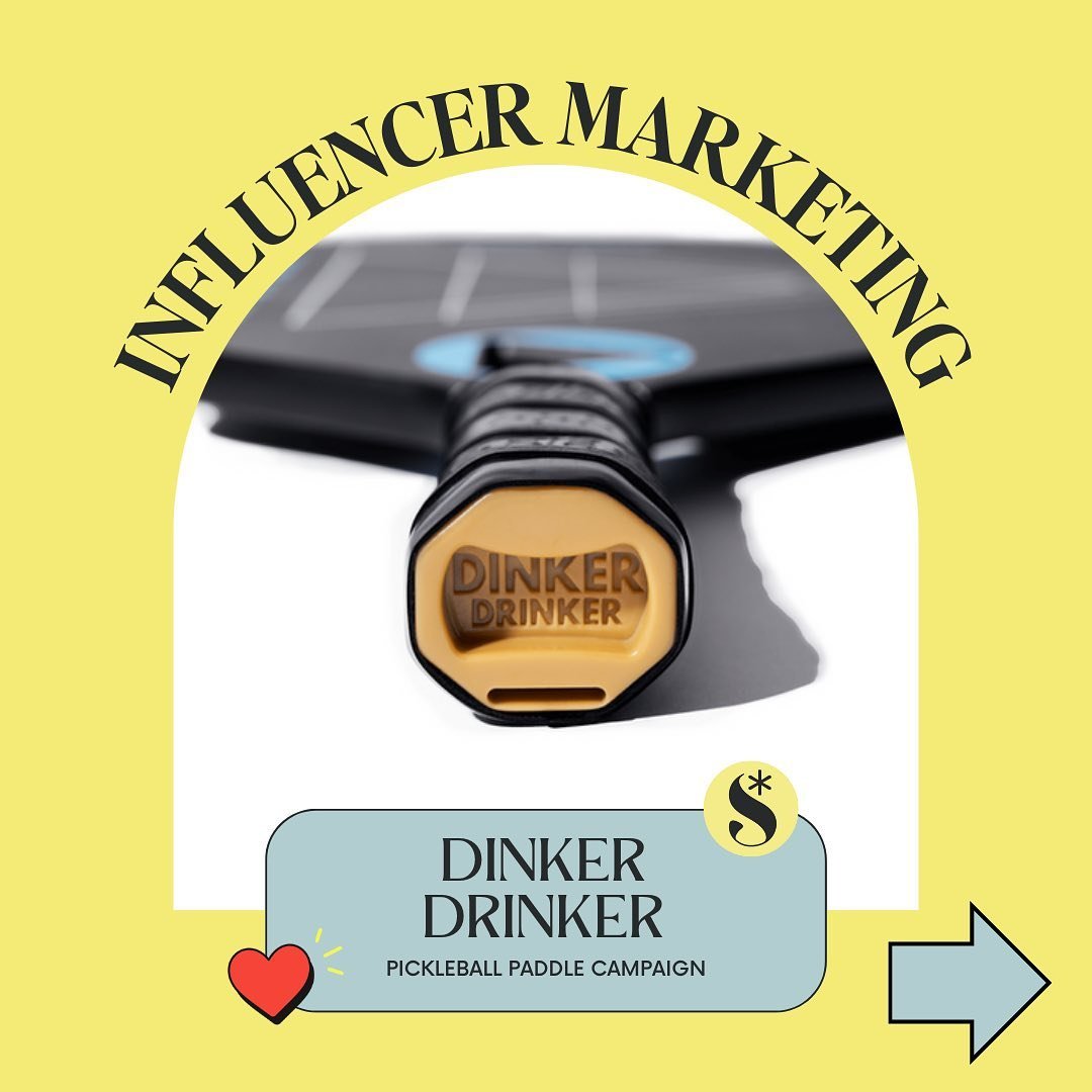 Serving up success! Meet our newest pickleball client @dinker.drinker, the world&rsquo;s first pickleball paddle with a patent-pending can and bottle opener built right into the handle. 🏓🍻 We helped them to team up with top influencers to craft a a
