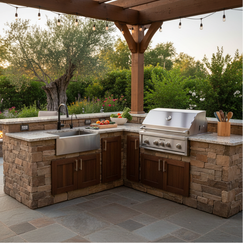 The L-Shape: Ideal for corner placement; adds more counter space