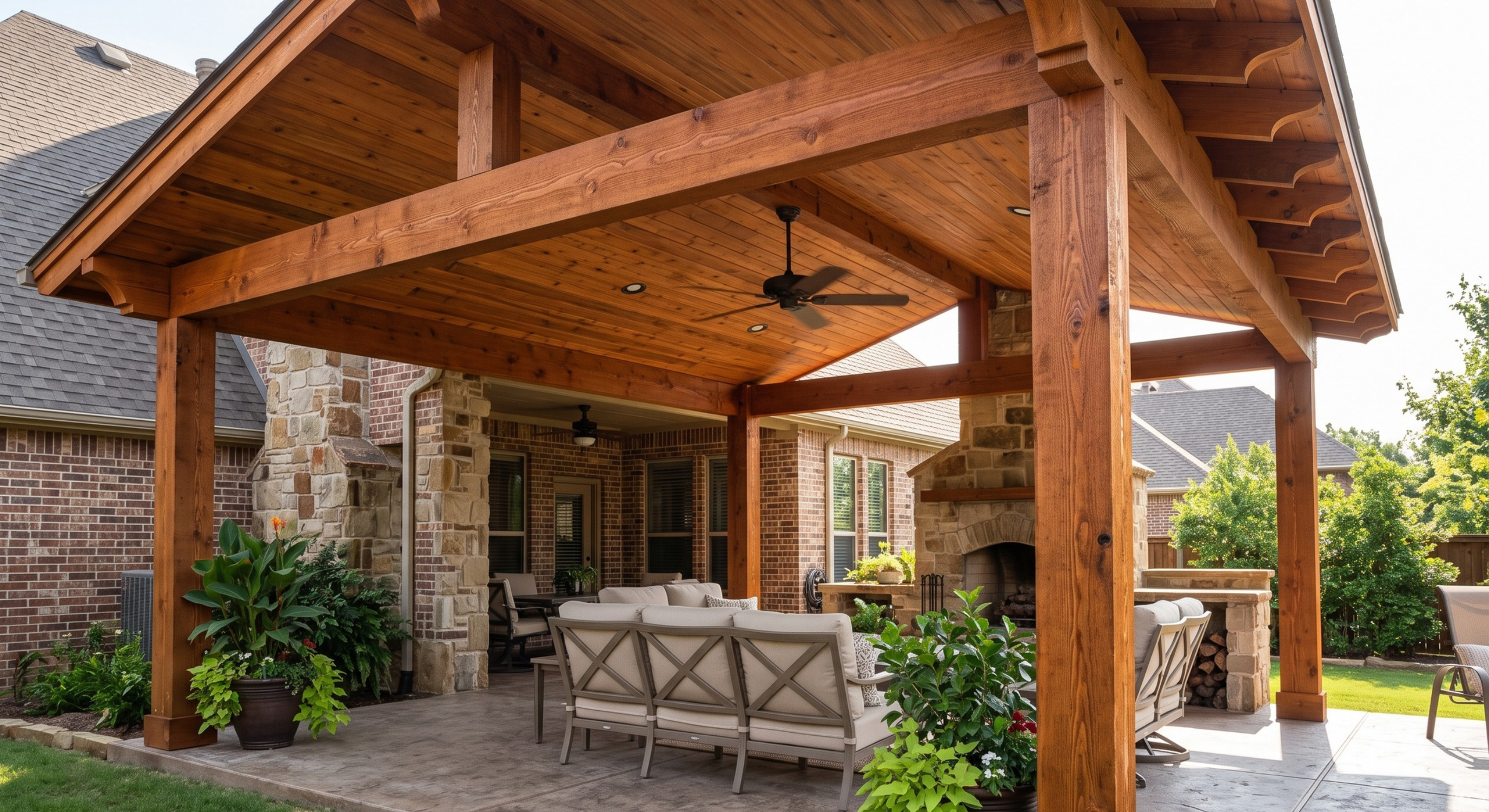 best patio cover material texas