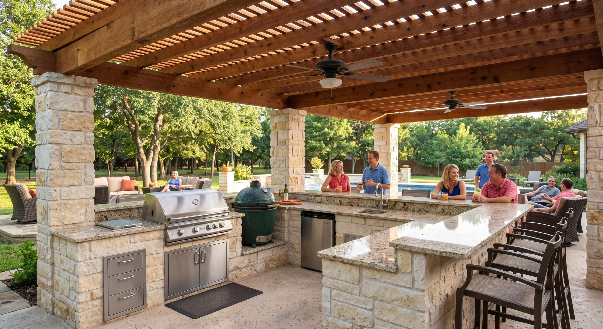 Ideas for an outdoor kitchen, texas