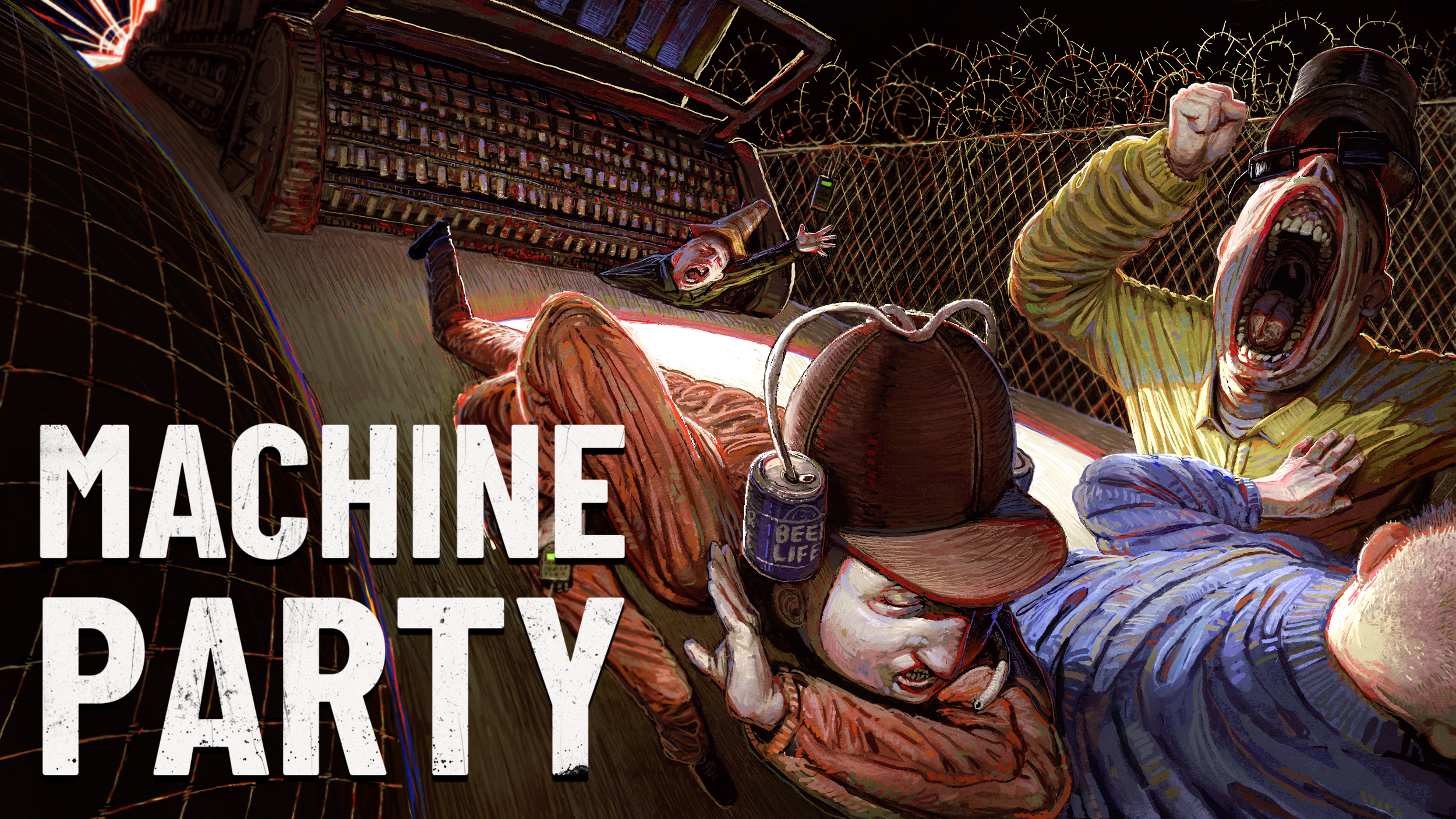 Machine Party Key Art for Mike Klubnika
