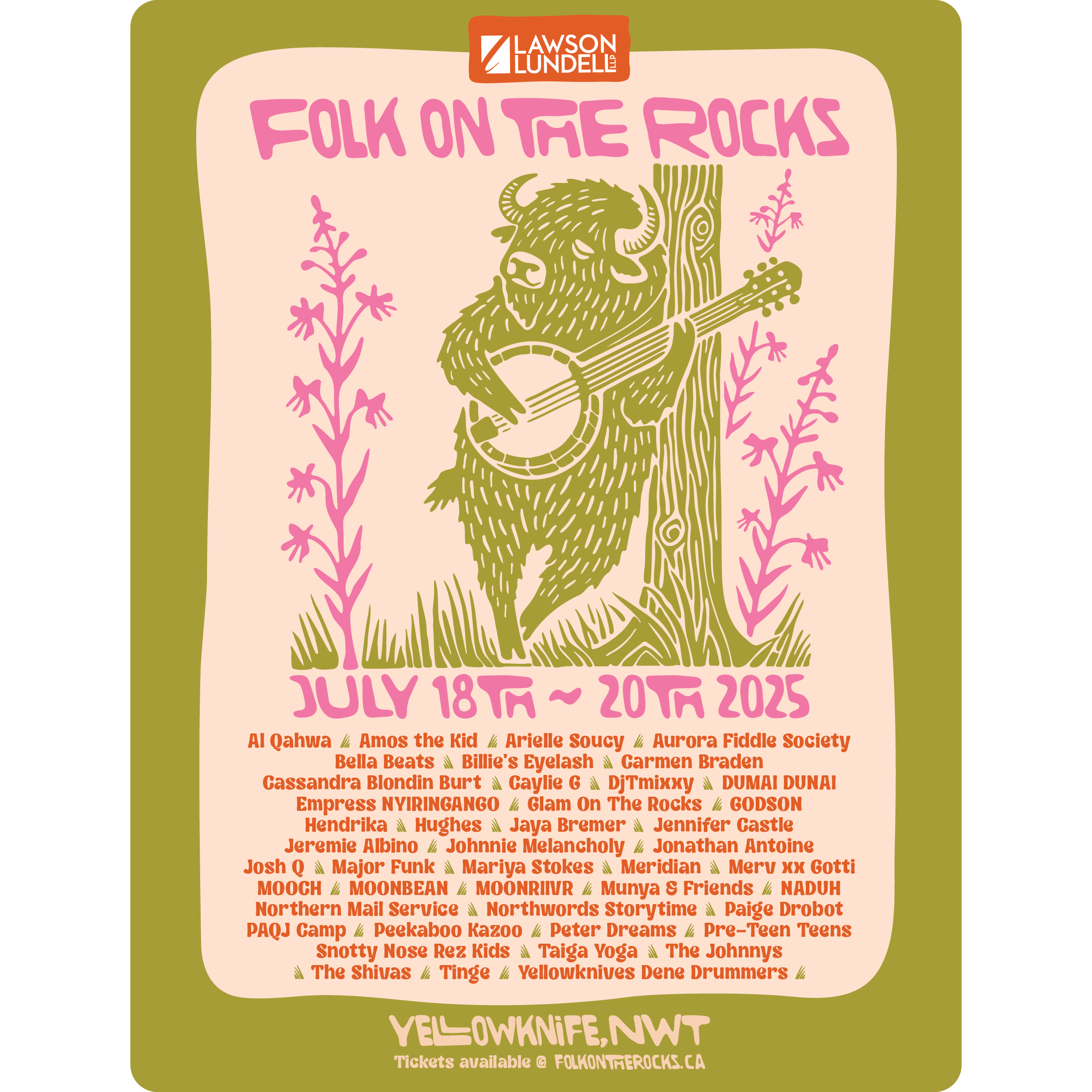 Folk On The Rocks Poster