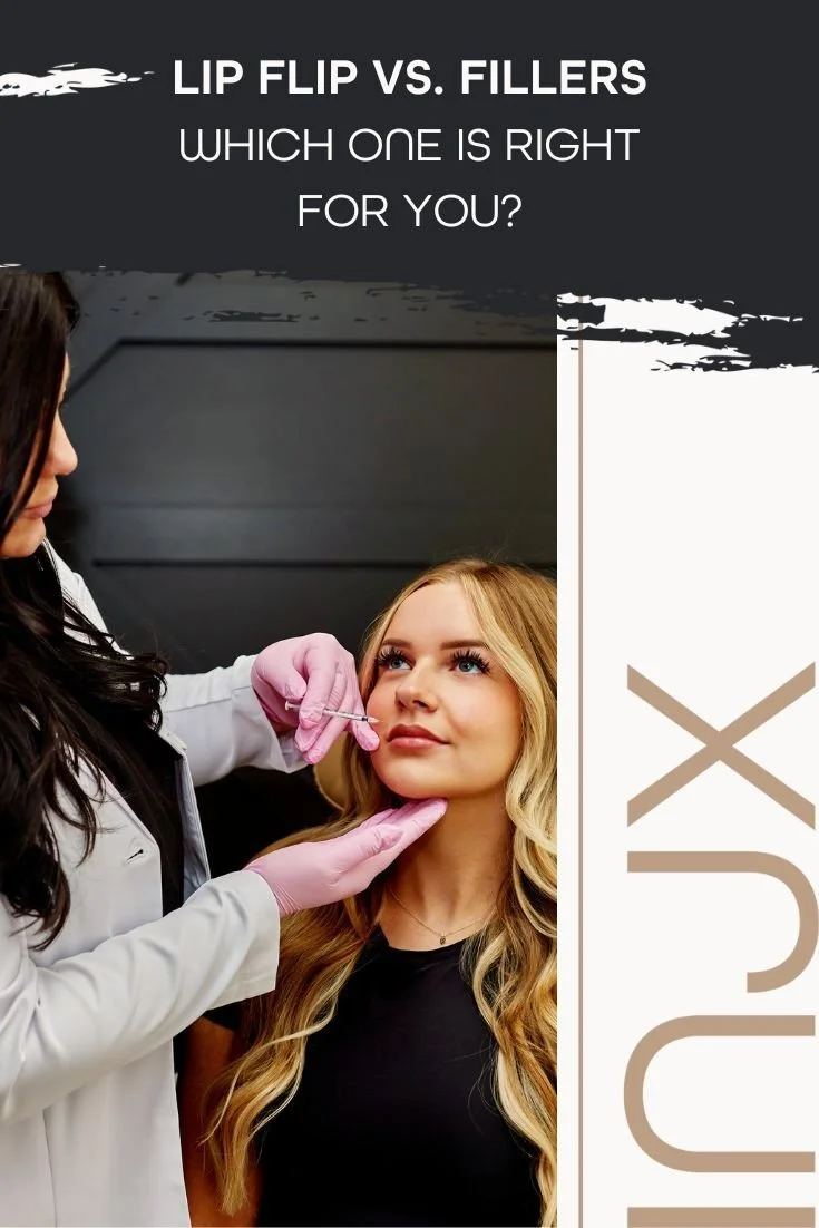 Patient getting lip flip with botox in Peoria, AZ.