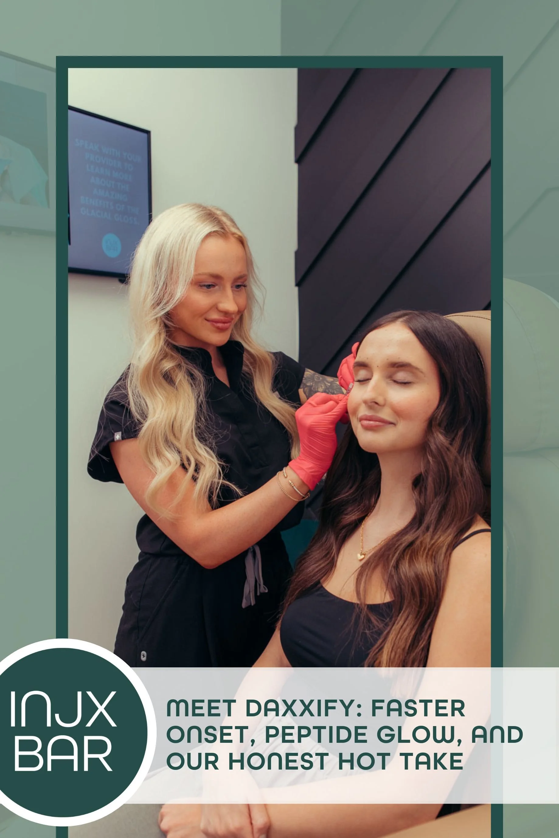 Meet Daxxify — faster onset, peptide glow, and longer-lasting results available near Peoria, AZ at INJX Bar med spa.