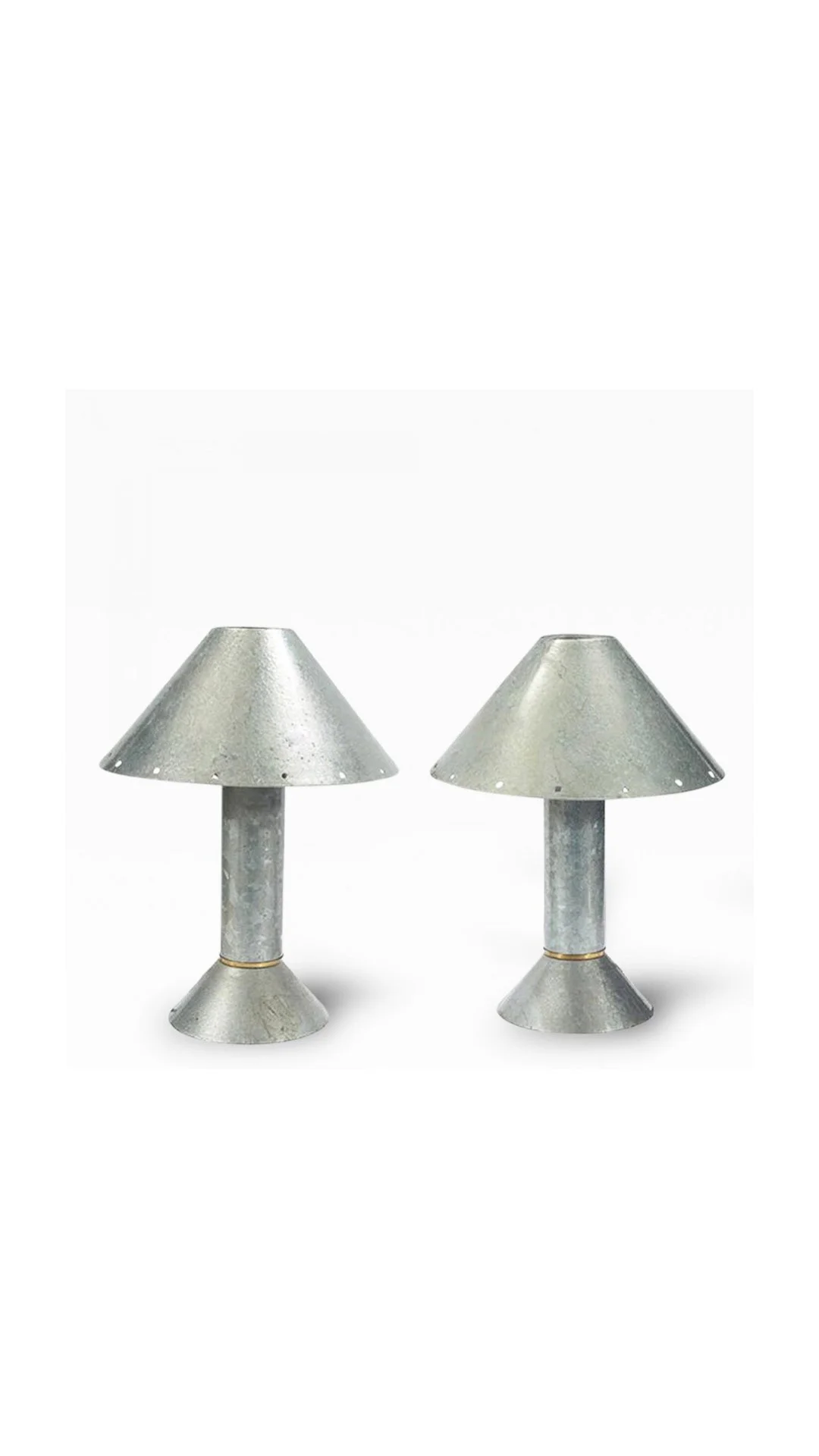 Ron Rezek Zink Table Lamps