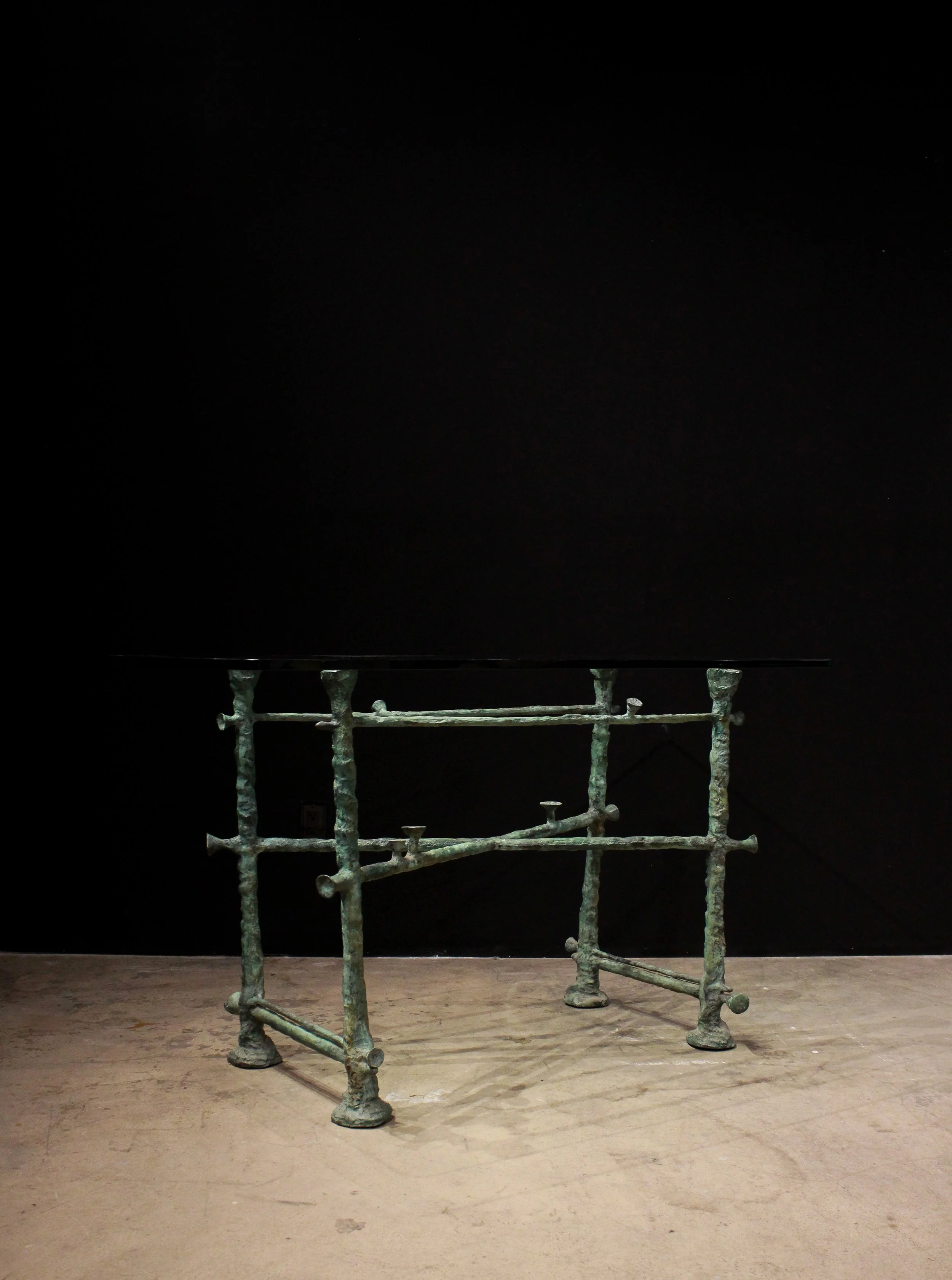 Illana Goor Bronze & Glass Table