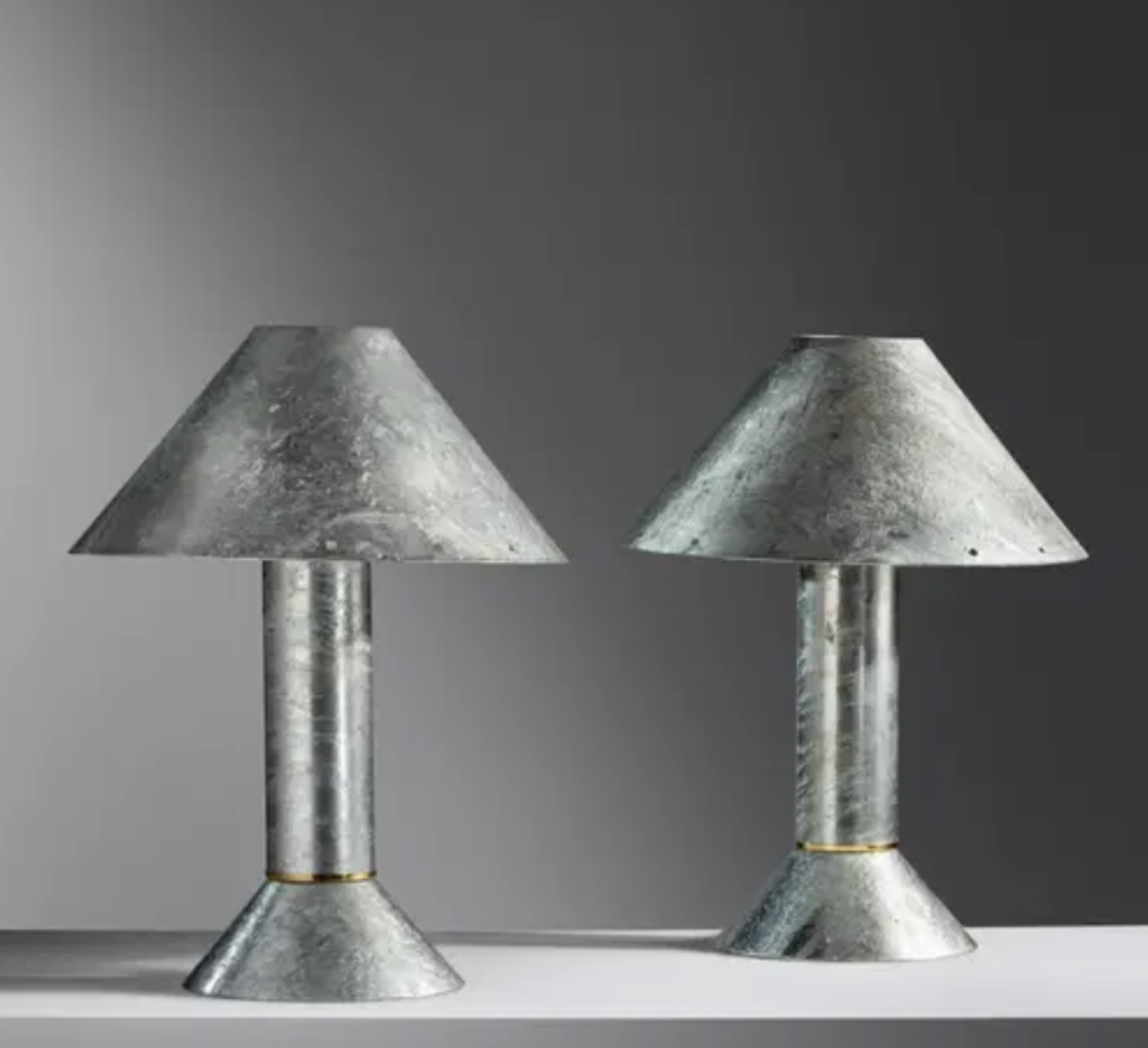 Ron Rezek Zink Table Lamps