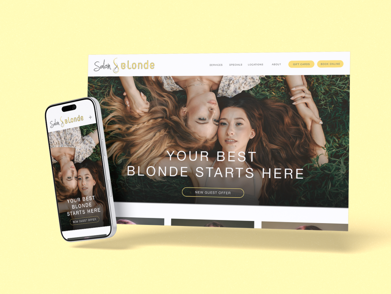 Salon Blonde Website
