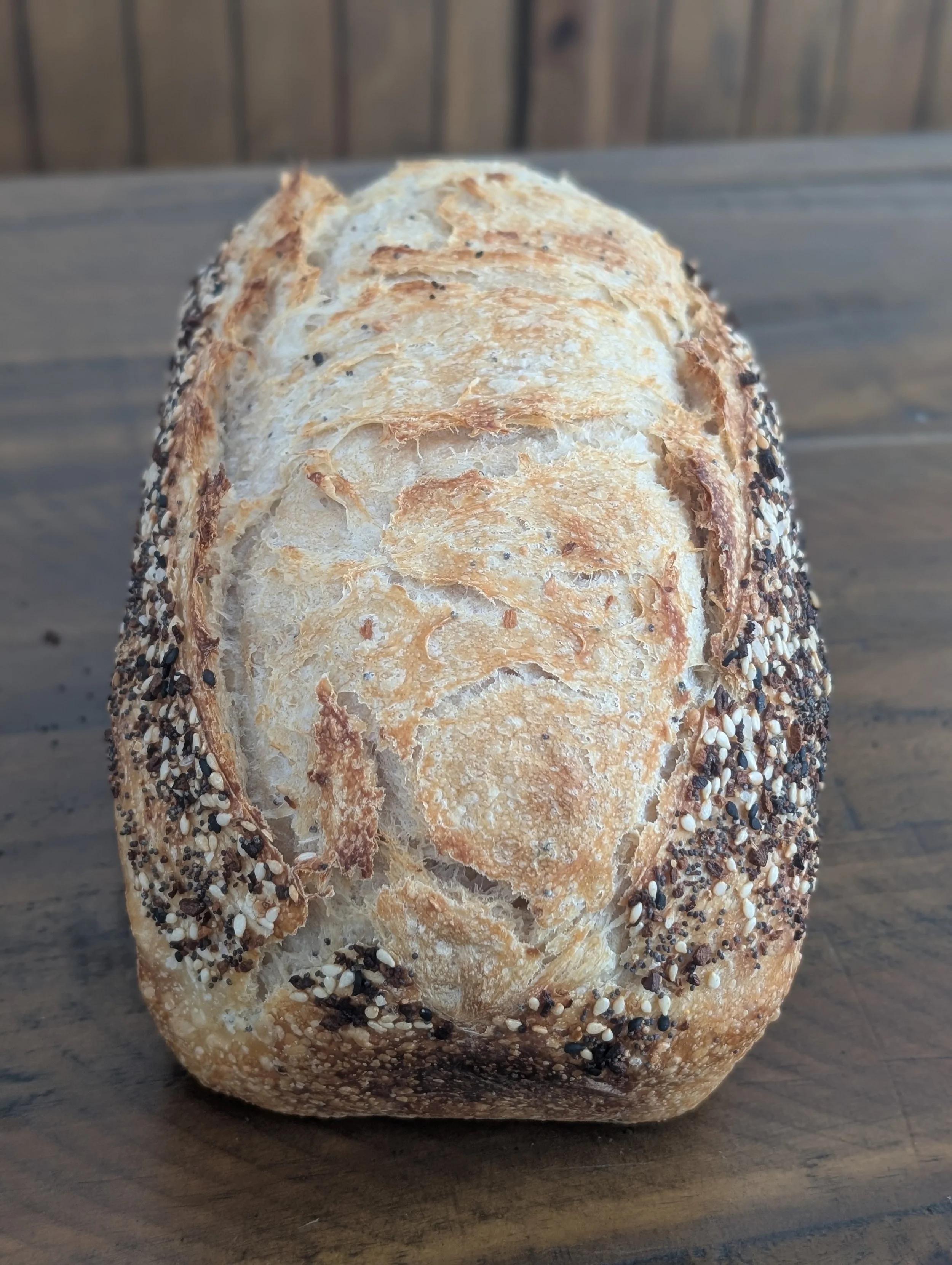 Organic "Everything Bagel" Sourdough Loaf - PREORDER FOR PICKUP ON SUNDAY 3/8  11am-8pm