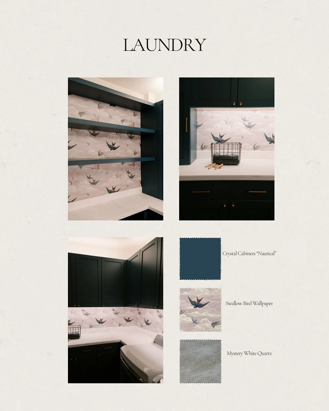 Laundry and Hall Cabinets! Photos by @audreyanne_interiors, cabinets by @artistic_kitchen