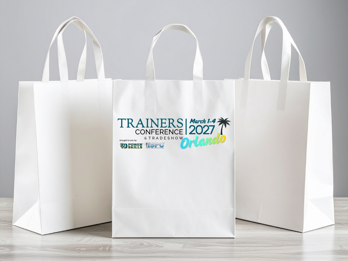 Tote Bag Sponsor for 2027 Trainers Conference and Tradeshow in Orlando, March 23-26.