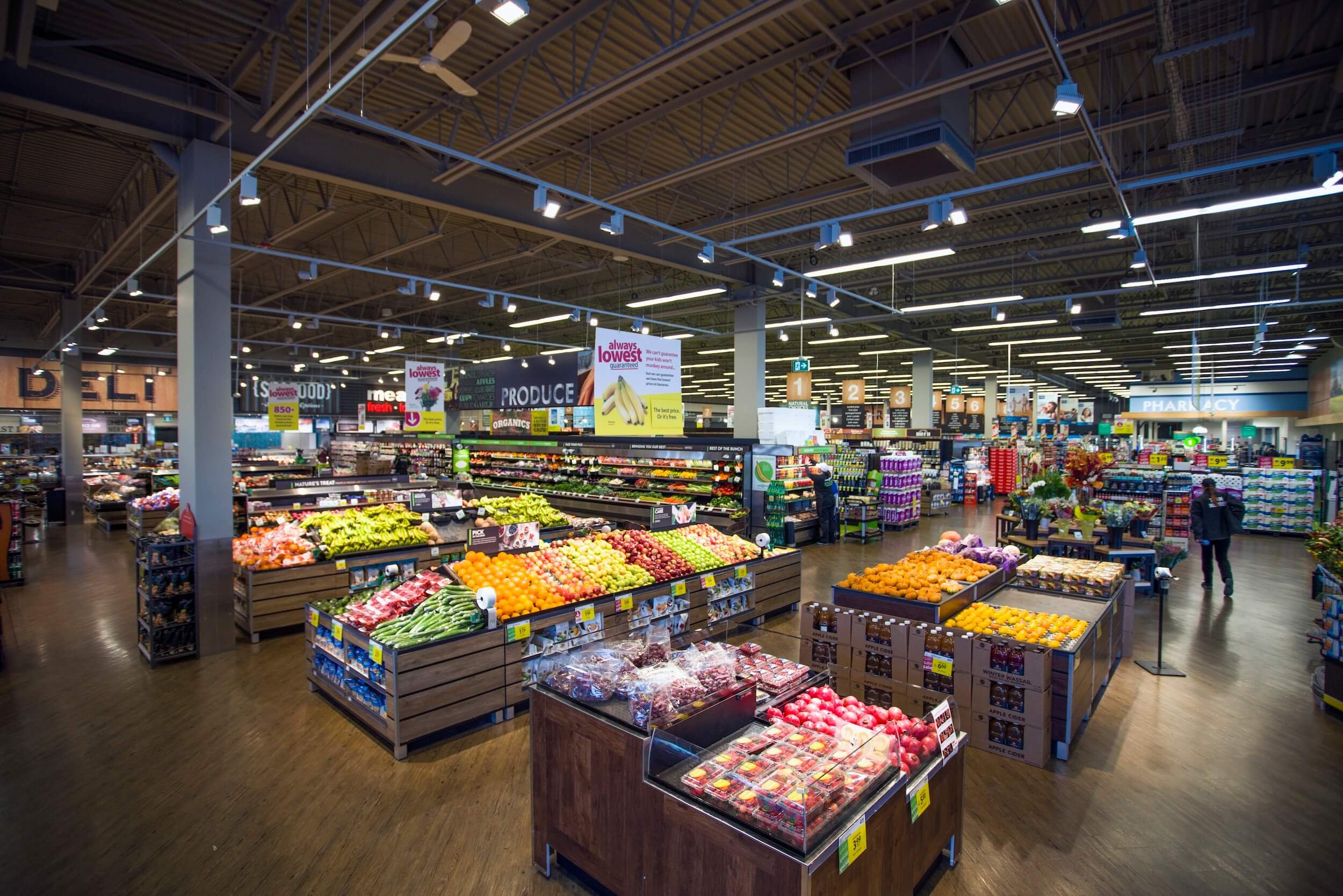 The produce section at save-on-foods airdrie west
