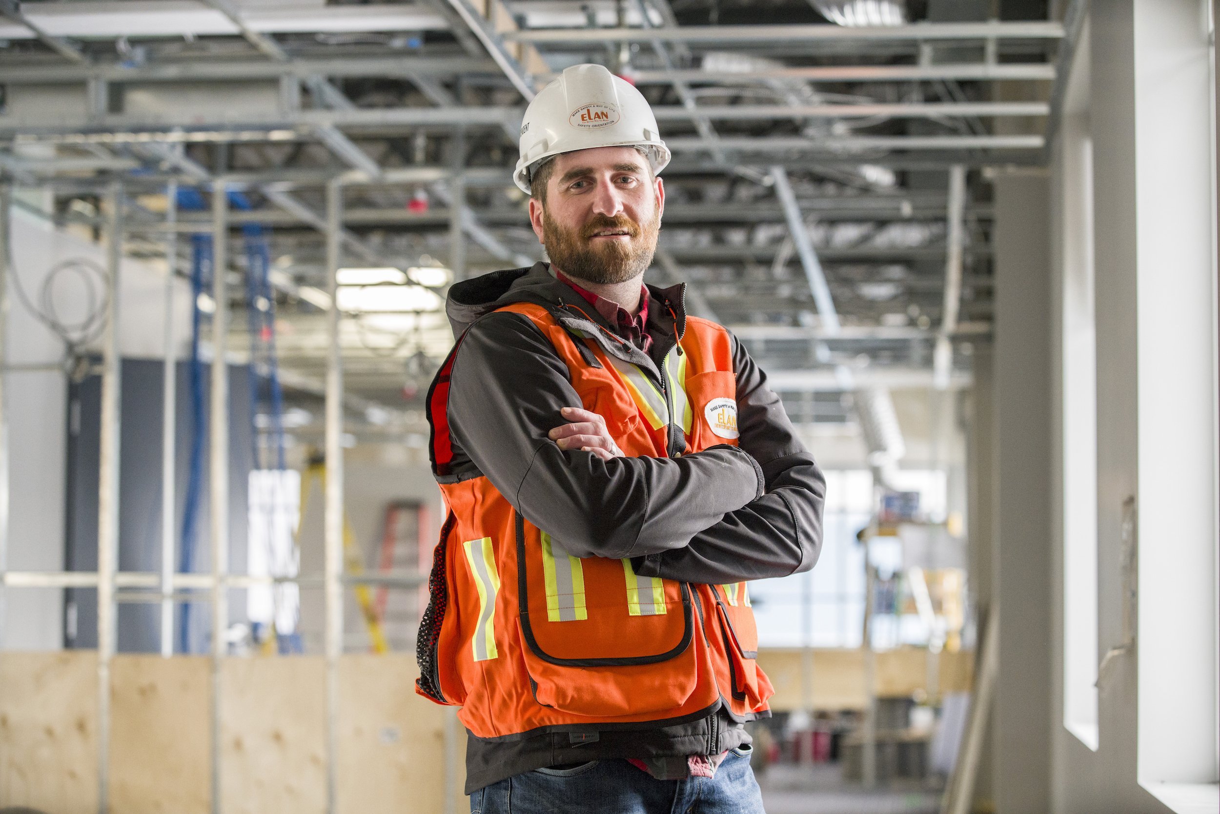 Photo of Mike Jondreau, Lead Superintendent of Elan Construction