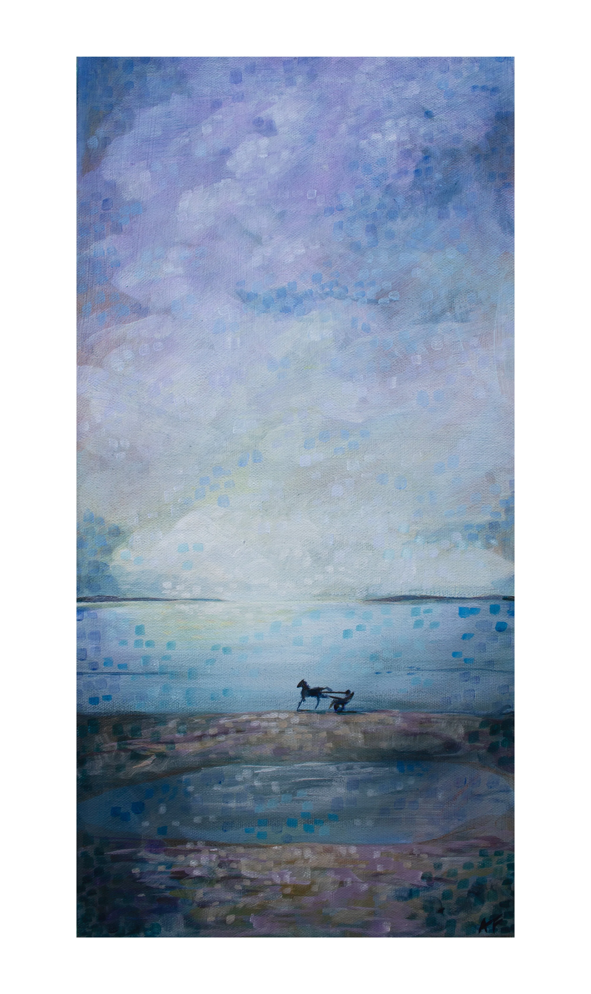 "Horse and Buggy", 
acrylic on canvas,
2026.
