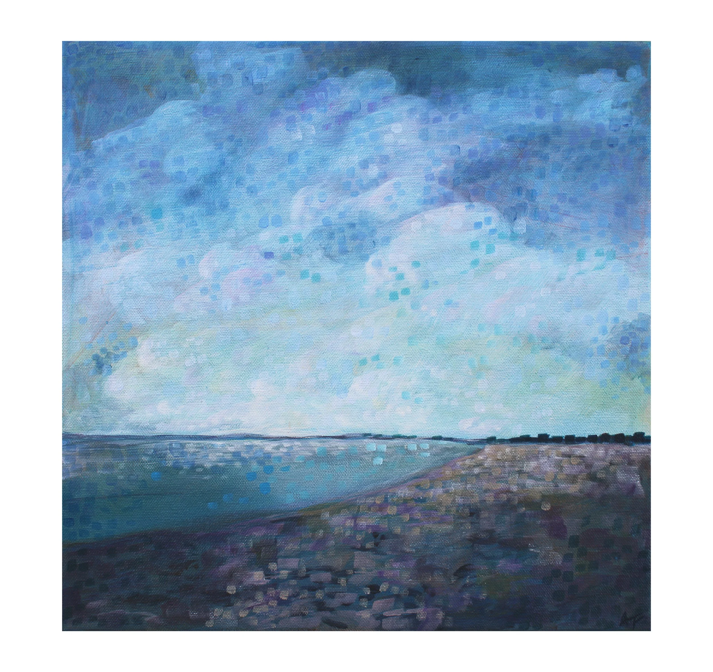 "Pine Point Beach", 
acrylic on canvas, 
2026.